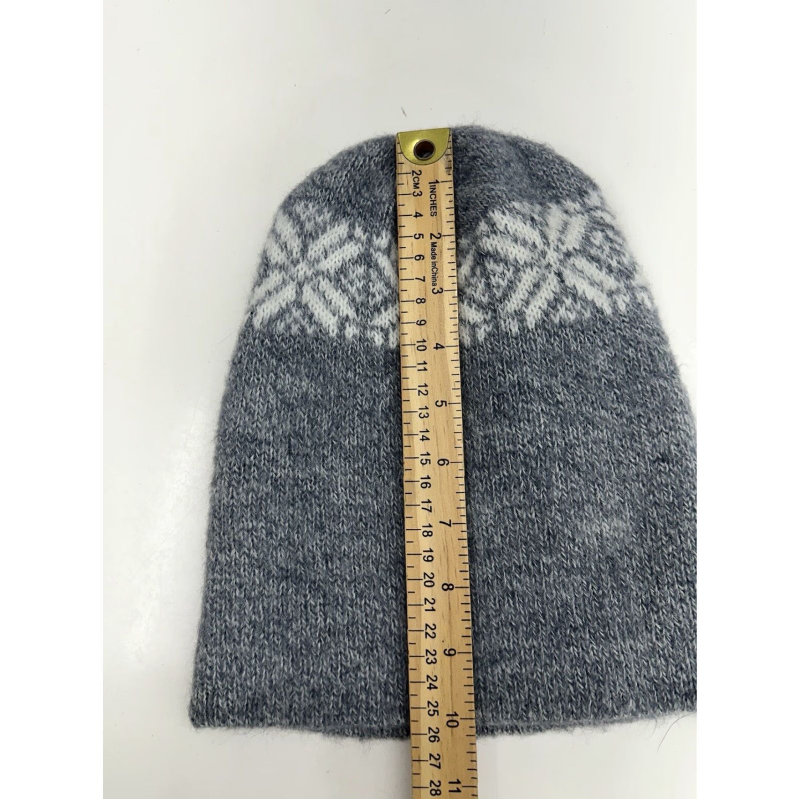 Vintage VINTAGE Unbranded Womens Hat Gray Snowflake Beanie Pull On Knit Size ONE SIZE - 6 Thumbnail