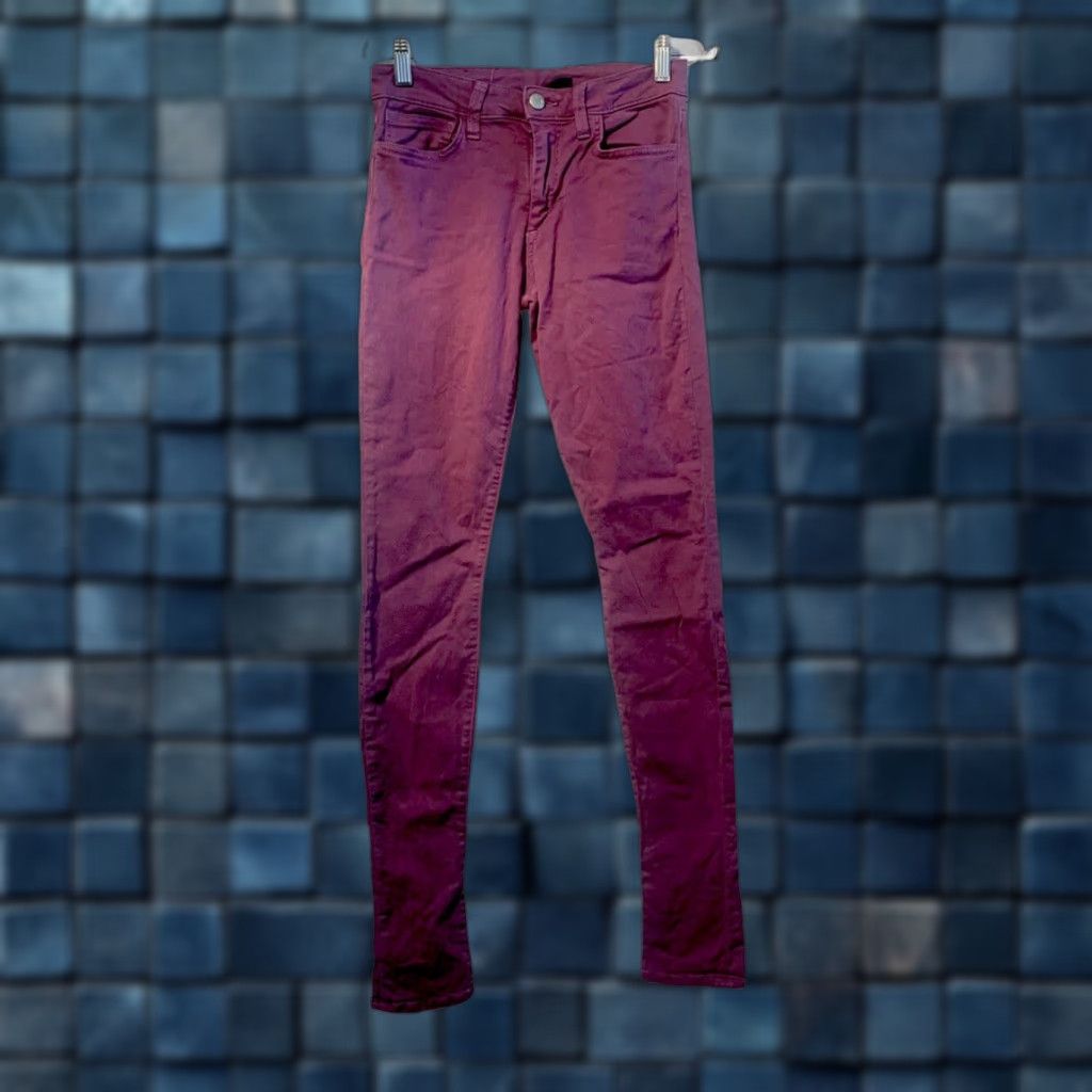Vintage Joe's Jeans Jeans Women Skinny Low Rise Purple 26 32 Inseam Stretch Denim Slim Regular Button Zipper Size 26" / US 2 / IT 38 - 1 Thumbnail