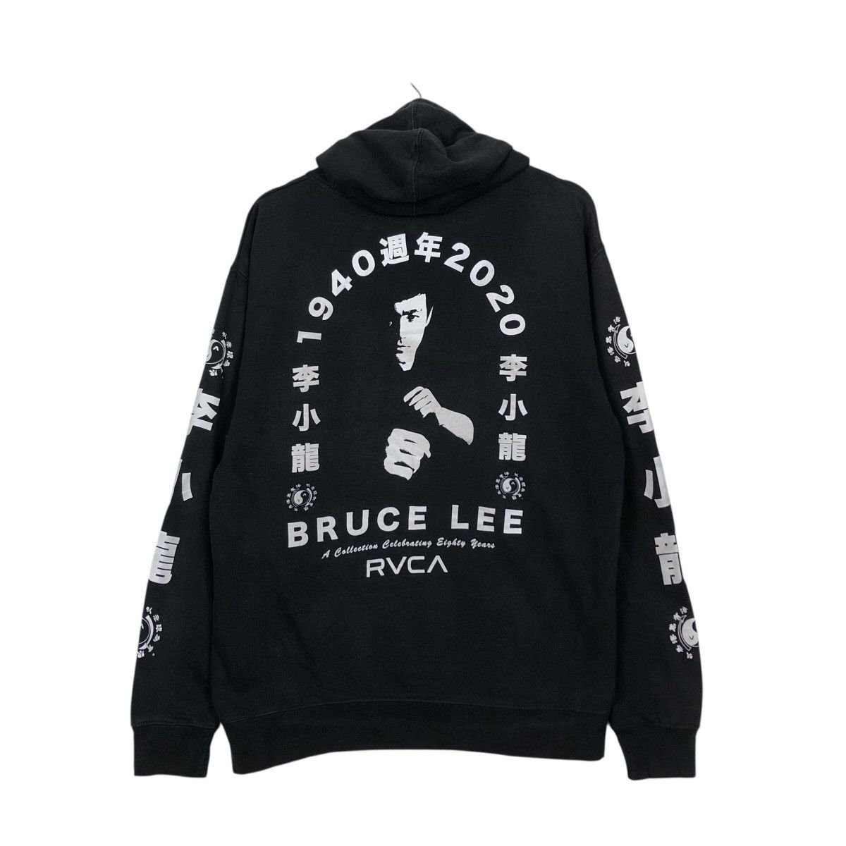 Japanese Brand 📌Vintage Hoodie Pull Over RVCA Big Logo Design Size US M / EU 48-50 / 2 - 9 Thumbnail