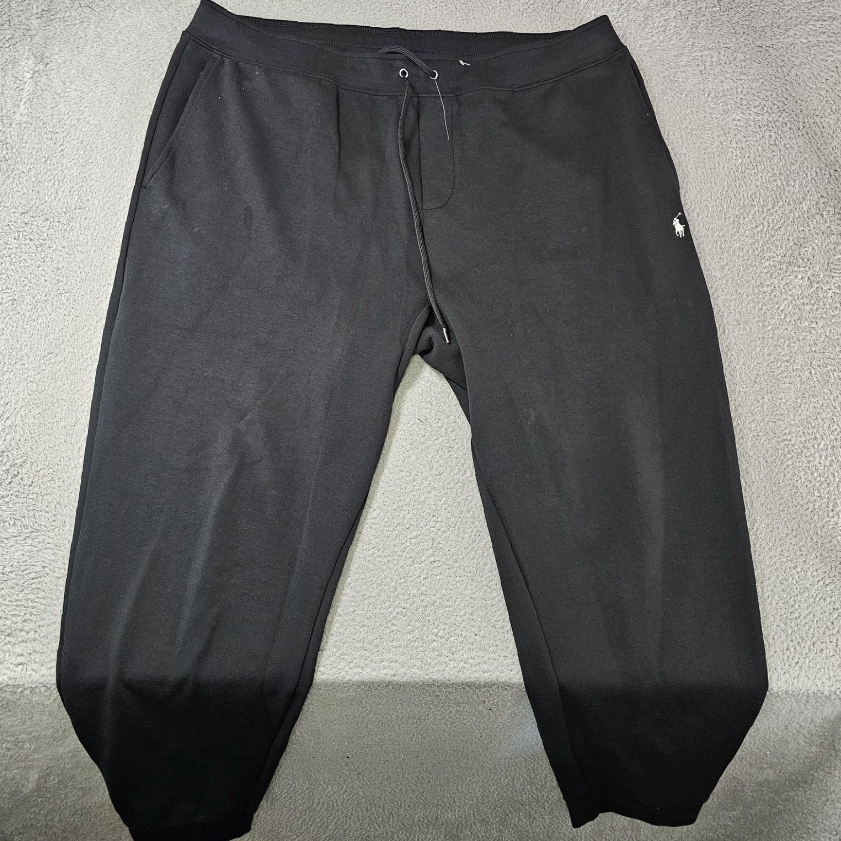 Polo Ralph Lauren Polo Ralph Lauren Jogger Pants Mens 2XLT Black Knit Elastic Waist Pony Logo Regular Fit Tapered Leg Knit Fabric Cotton Polyester Spandex Size US XXL / EU 58 / 5 - 2 Thumbnail