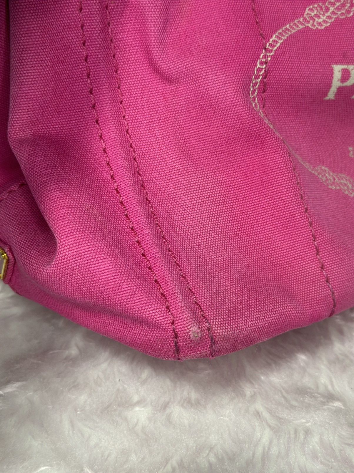 Prada Prada Canapa BN2642 Handbag Fuchsia - Authentic Size ONE SIZE - 6 Thumbnail