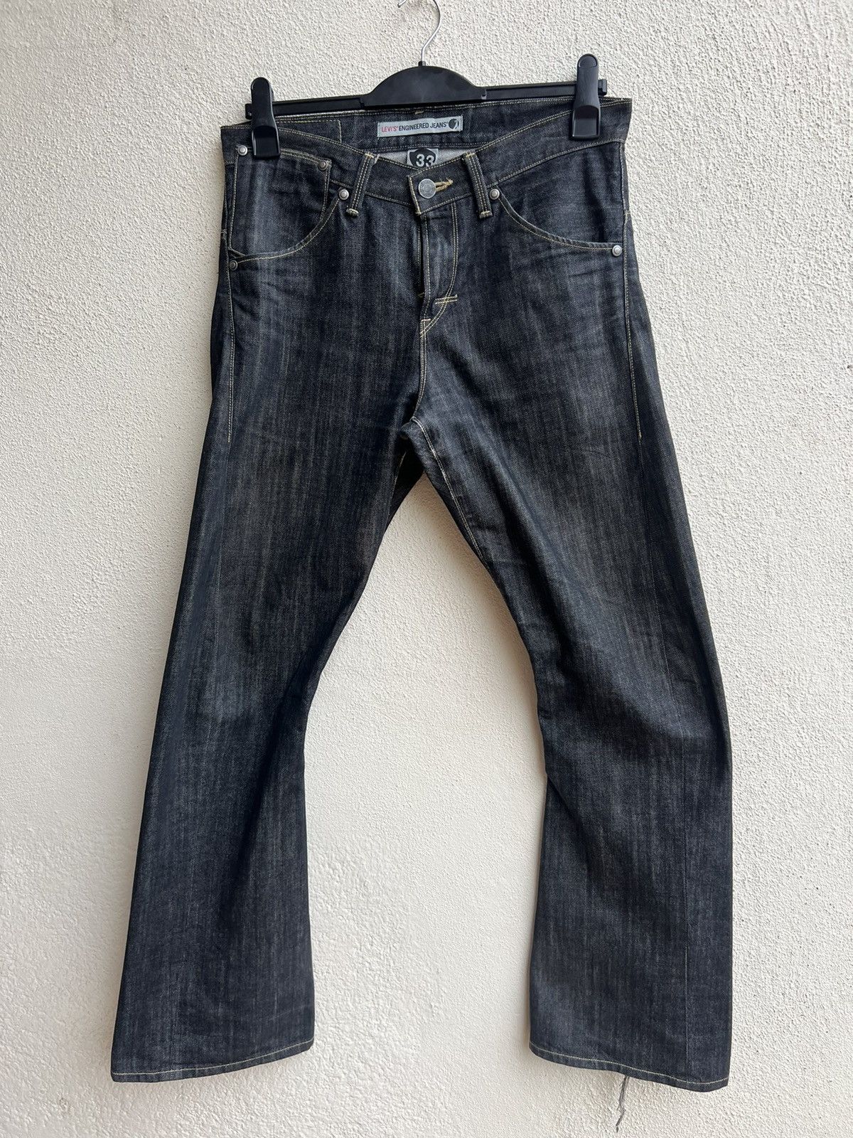 Levi's Vintage 2003 Levi’s Engineered Distress Denim Bootcut Jeans Size US 33 - 19 Thumbnail