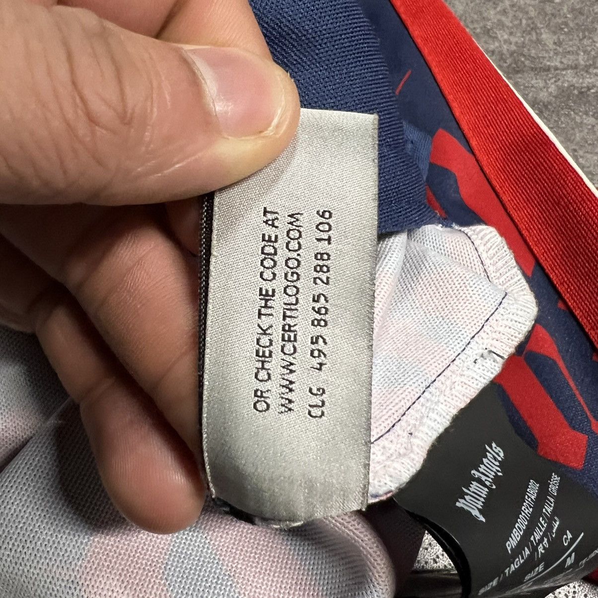 Palm Angels Palm Angels Letter Monogram Track Jacket Blue Red Size US M / EU 48-50 / 2 - 5 Thumbnail