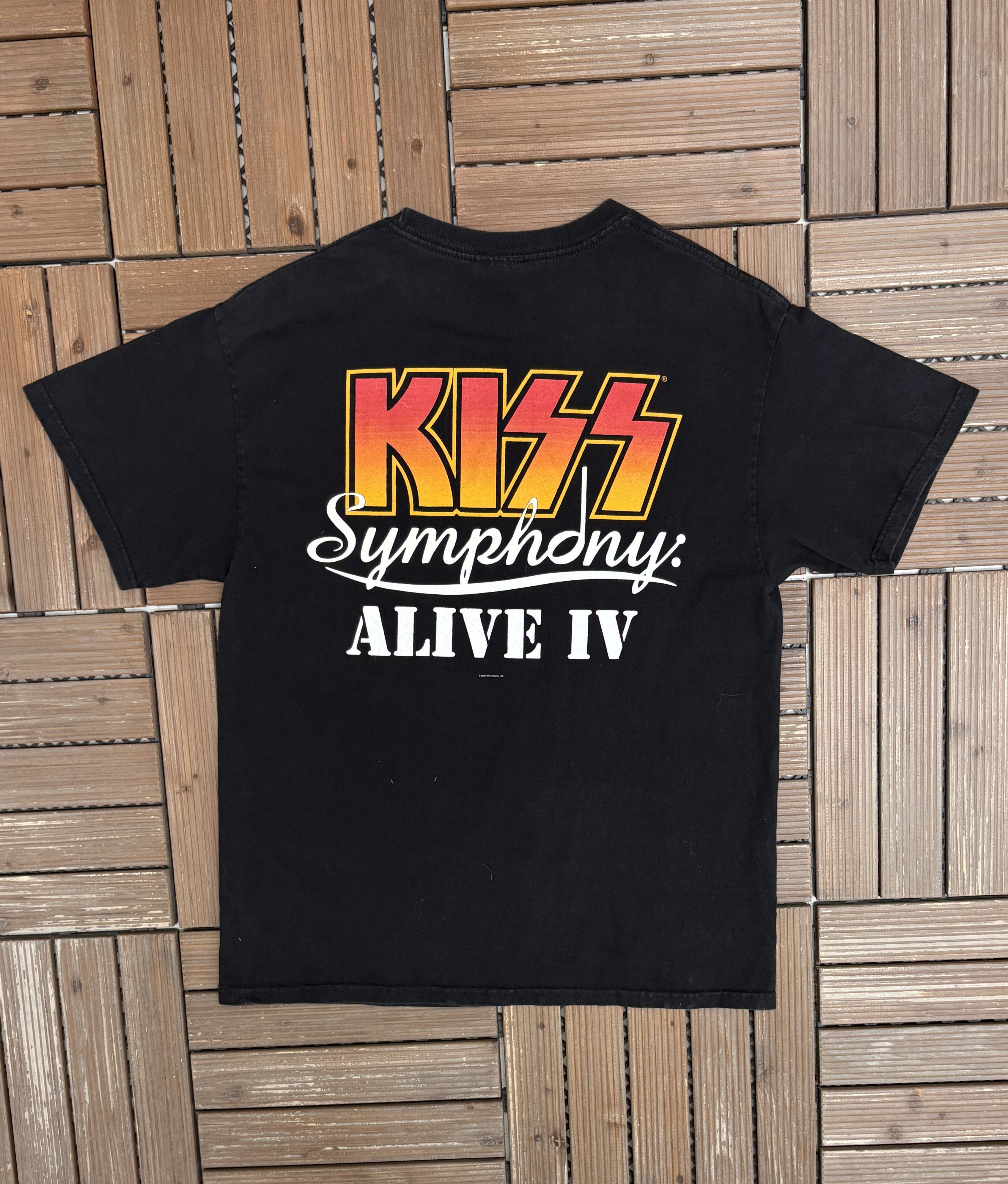 Vintage Kiss Symphony: Alive IV Vintage Black T-Shirt Tee Size US L / EU 52-54 / 3 - 4 Thumbnail