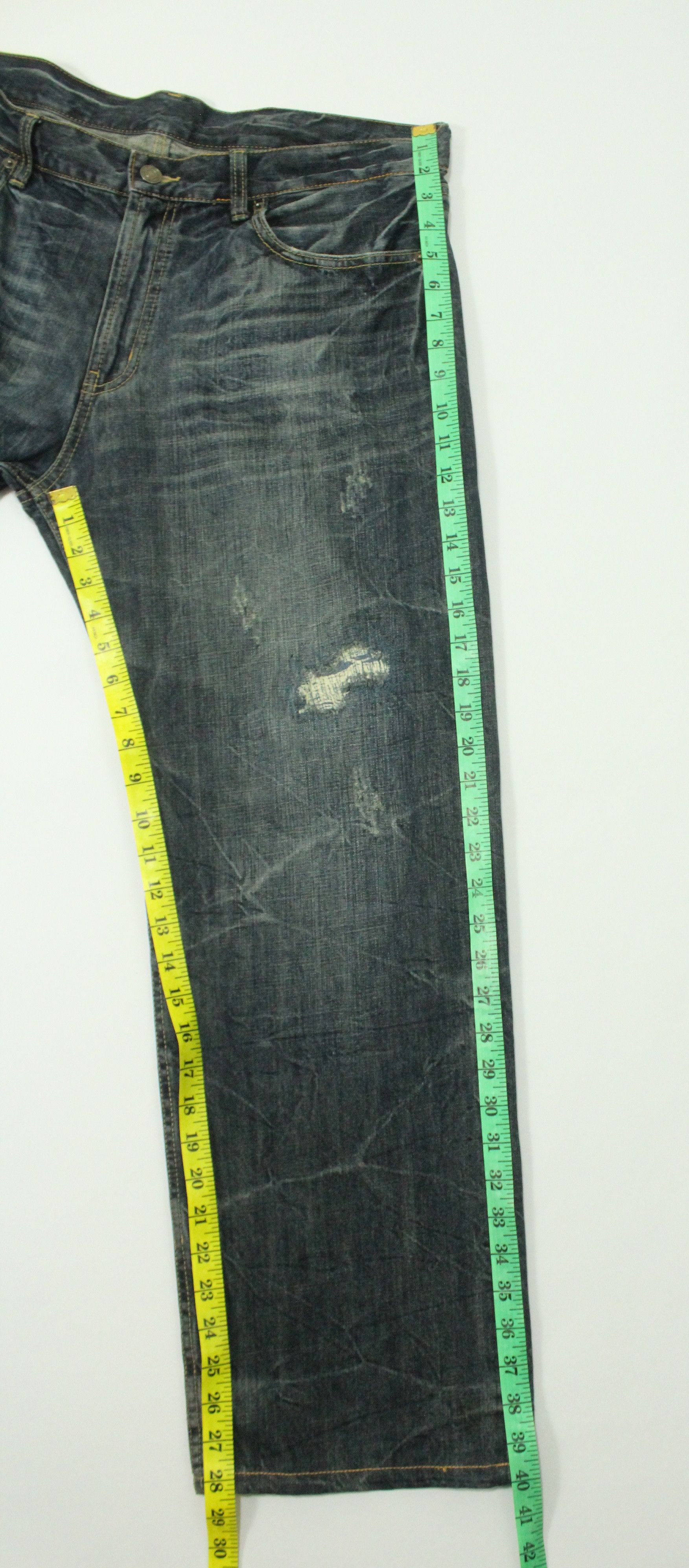 Christian Audigier × Ed Hardy × Von Dutch Embroidered Skull ORIRIN Distressed Denim Size US 36 / EU 52 - 22 Thumbnail