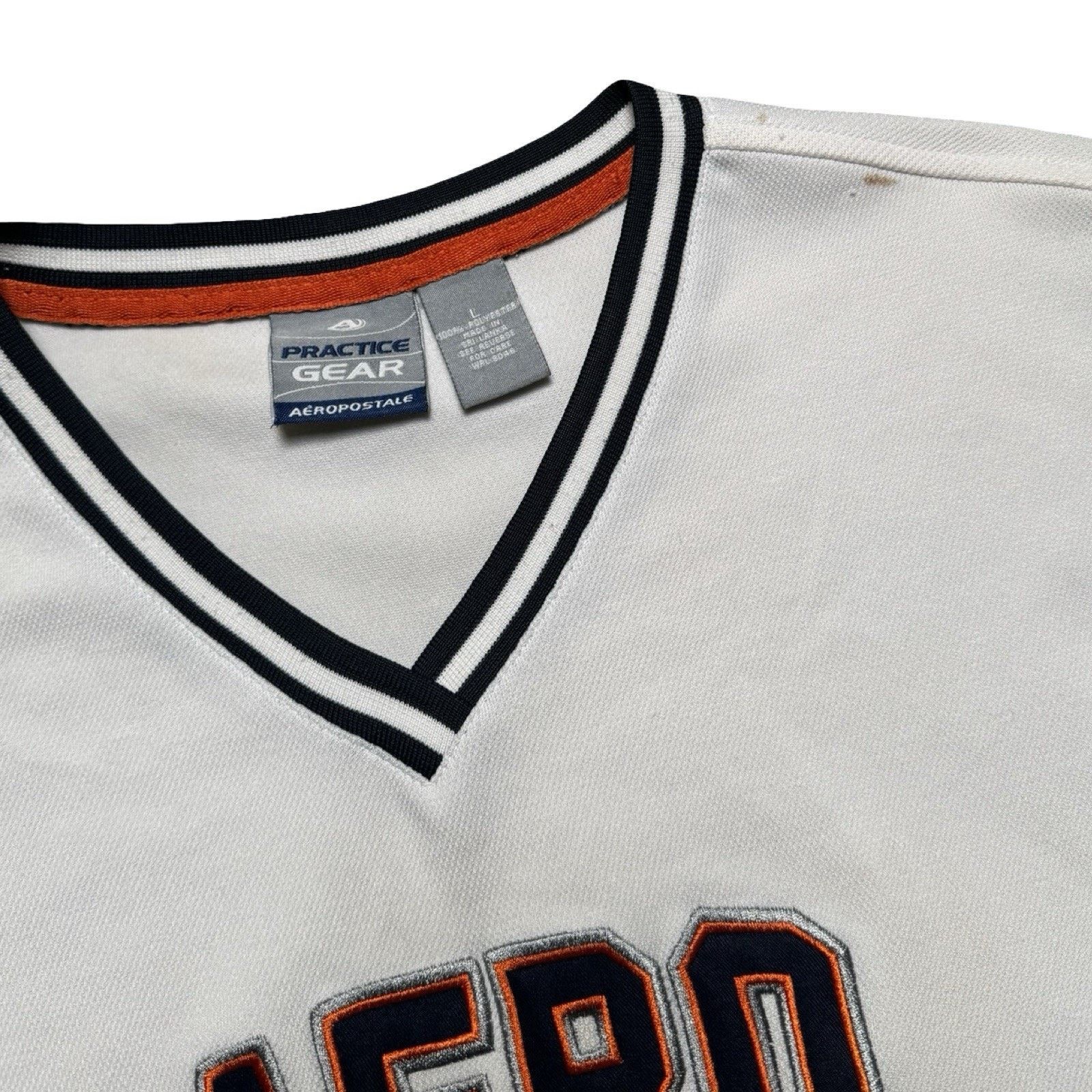 Aeropostale Vintage Aeropostale White Basketball Jersey #3 L Flaws Size US L / EU 52-54 / 3 - 3 Thumbnail
