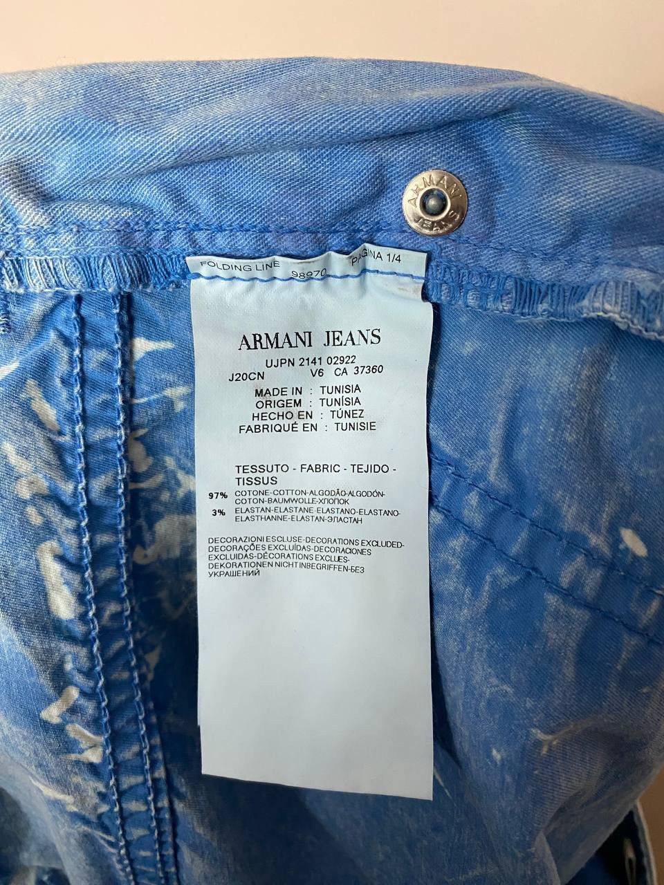 Armani × Vintage 💙 Vintage 90s Armani Jeans Metal Logo Denim Jeans Y2K Style Size 32" / US 10 / IT 46 - 10 Thumbnail