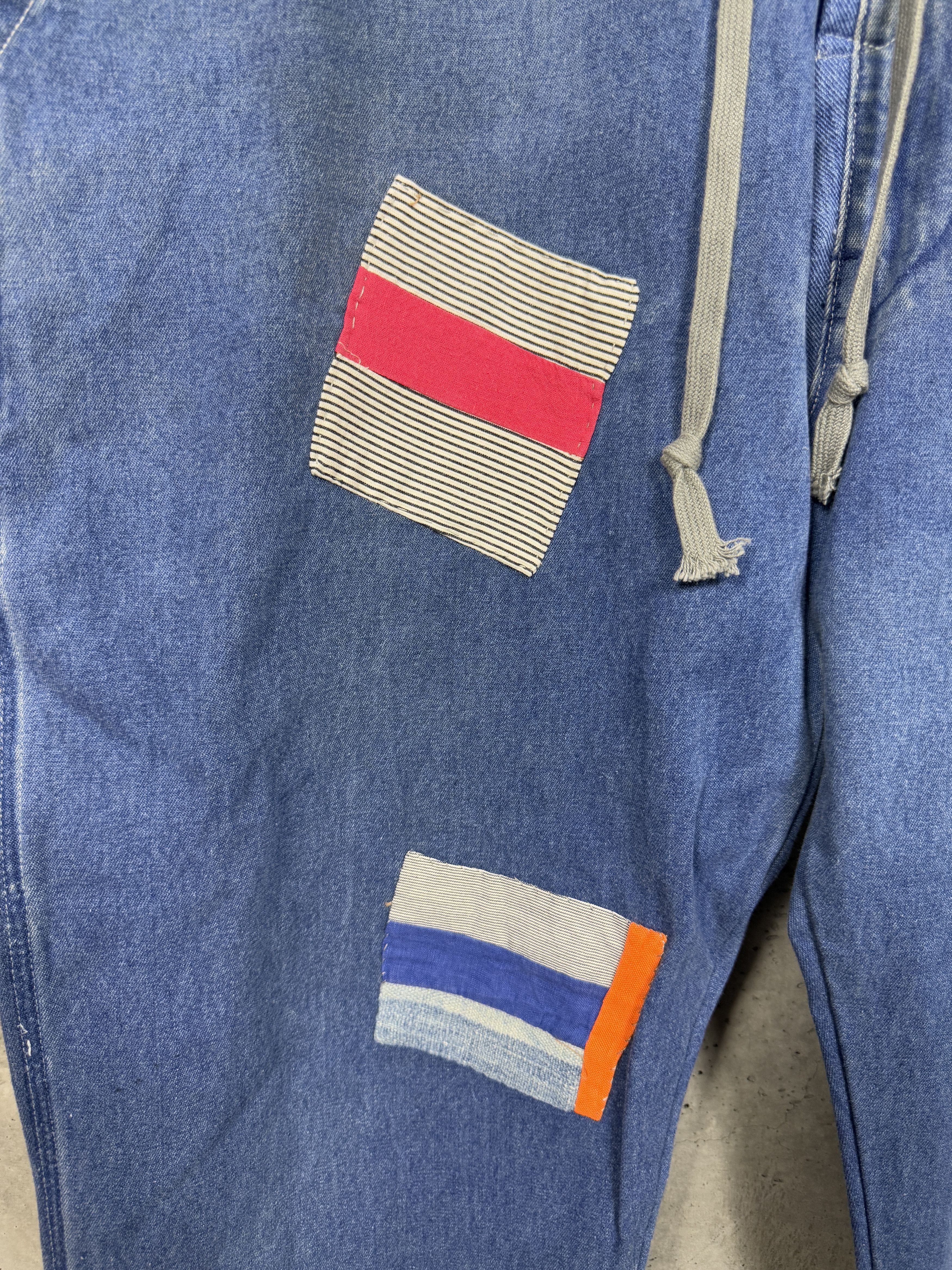 Greg Lauren Greg Lauren x Gees Bend Size 5 Patch Overall Lounge Pants Size US 38 / EU 54 - 8 Thumbnail
