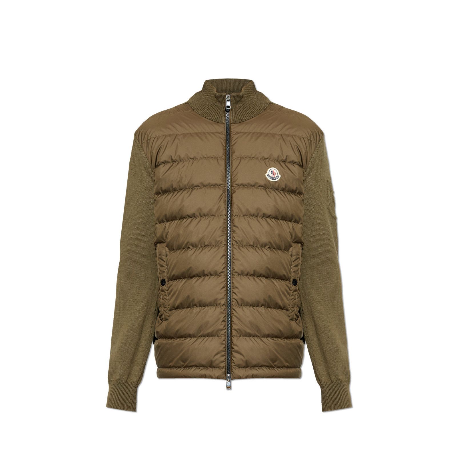 MONCLER Men's Green Cotton Cardigan New (Men's size:L;)