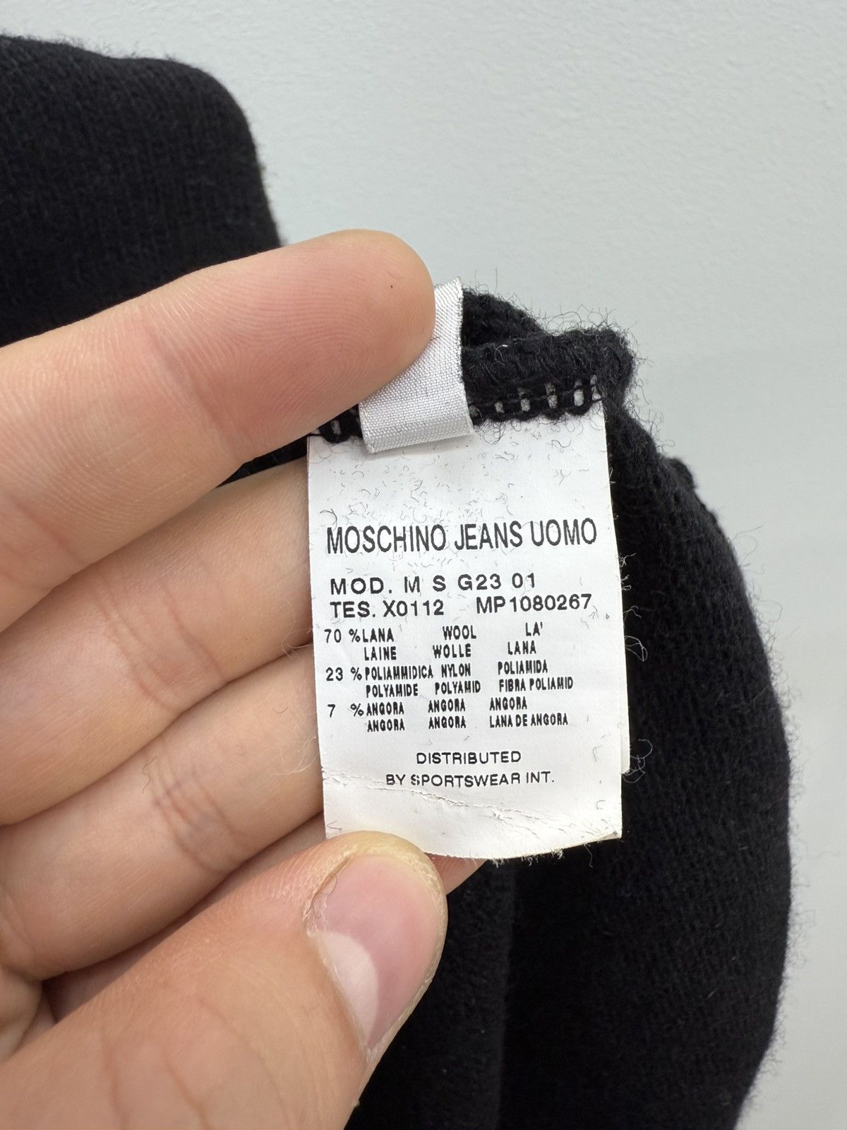 Moschino × Vintage Vintage Moschino Tattoo Printed Wool Sweater Size US M / EU 48-50 / 2 - 5 Thumbnail