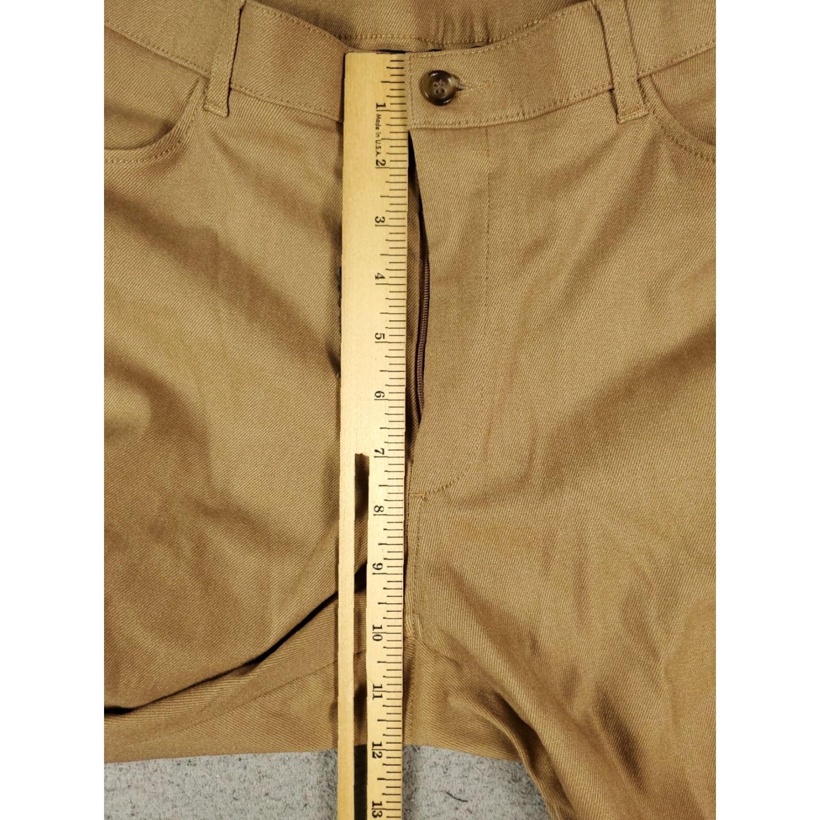 Tommy Hilfiger Tommy Hilfiger Pants Mens 33x32 Blue Chino Flat Front Dress Slacks Size US 33 - 3 Thumbnail