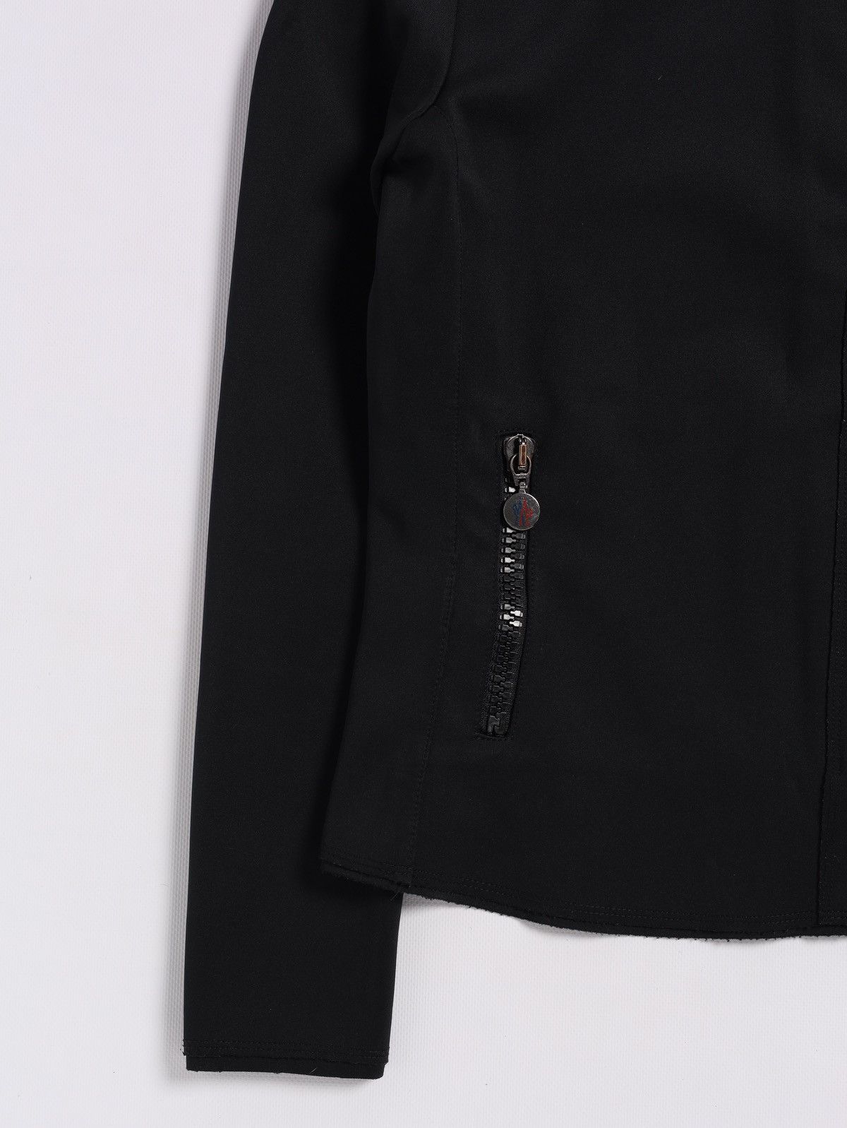 Moncler Moncler Biker Nylon Jacket Navy Crop Zip Size M / US 6-8 / IT 42-44 - 6 Thumbnail