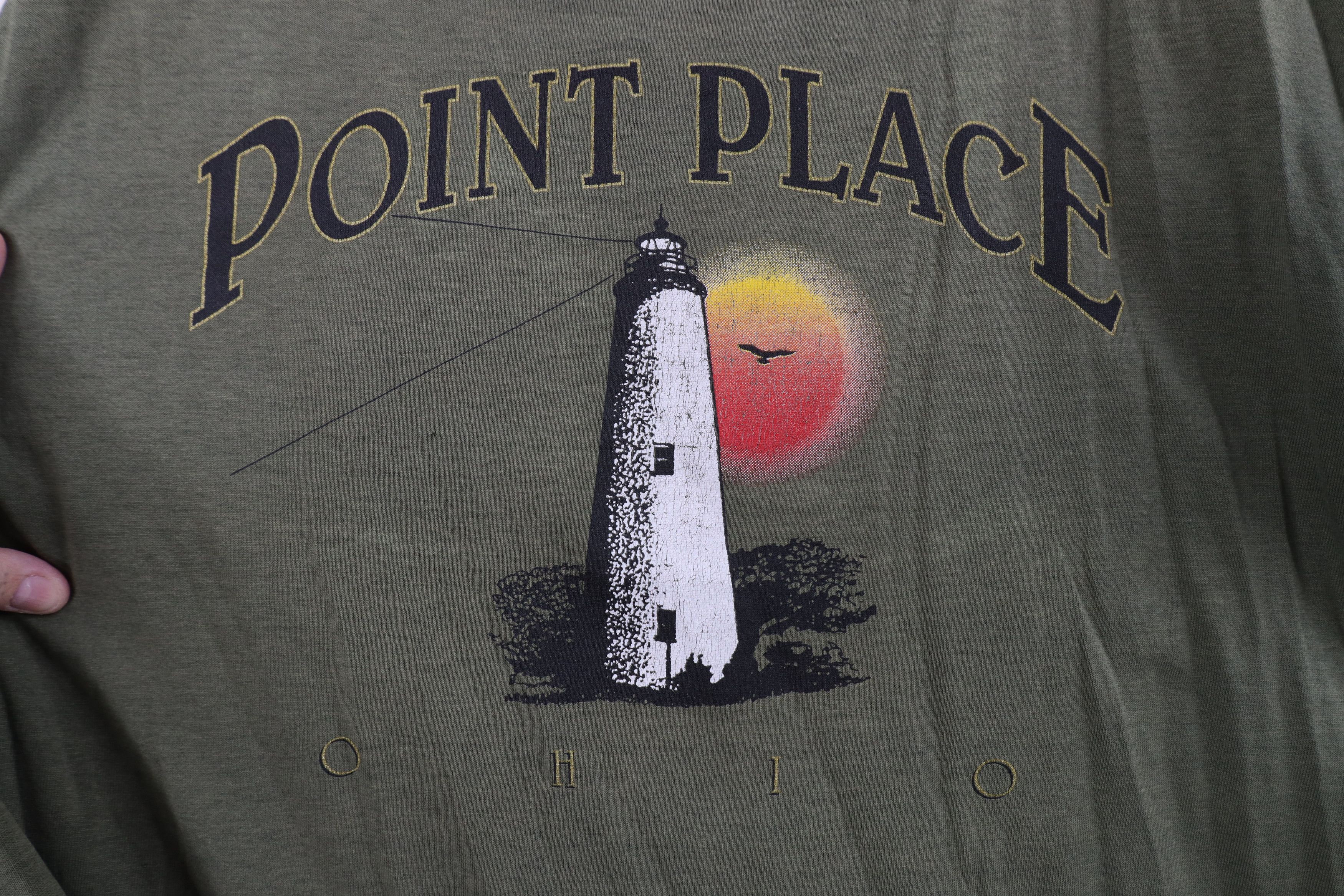 Vintage Vintage 90s Streetwear Place Ohio Lighthouse T-Shirt USA Size US L / EU 52-54 / 3 - 4 Thumbnail