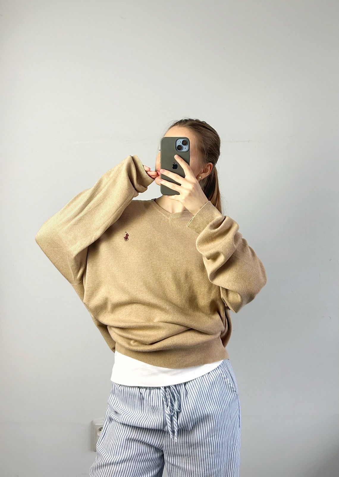Polo Ralph Lauren Vintage sweatshirt sweater V PRL Polo Ralph Lauren Size US L / EU 52-54 / 3 - 2 Thumbnail