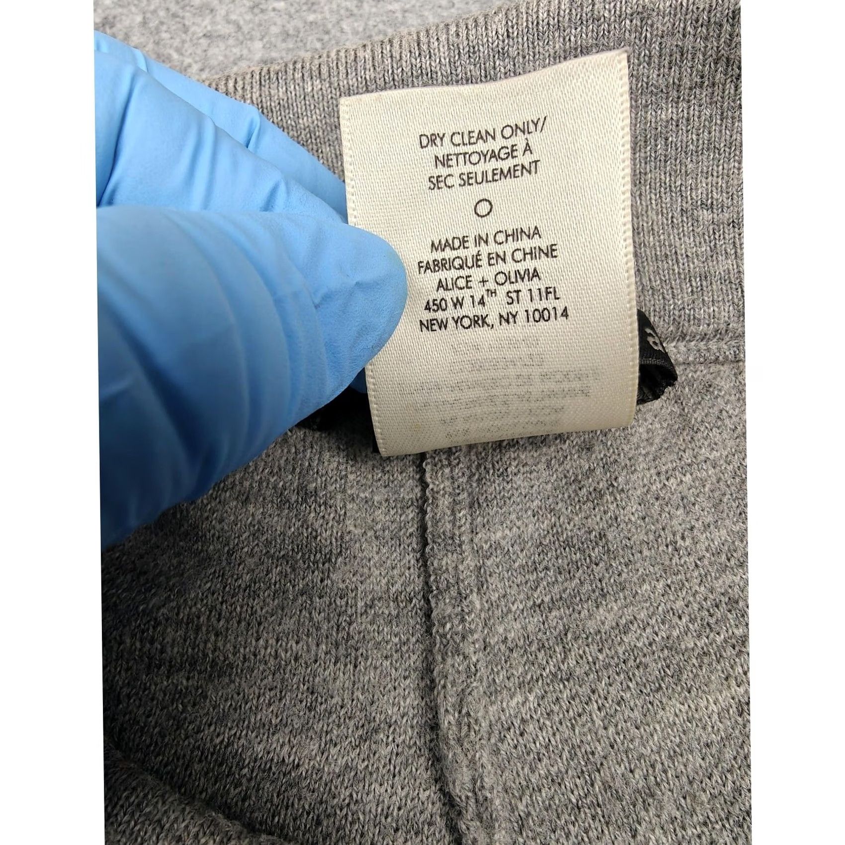 Alice + Olivia Alice + Olivia Pants Womens 0 Gray Wool Knit Jogger Lounge Cuffed Sweatpants Size 25" / US 0 / IT 36 - 3 Thumbnail