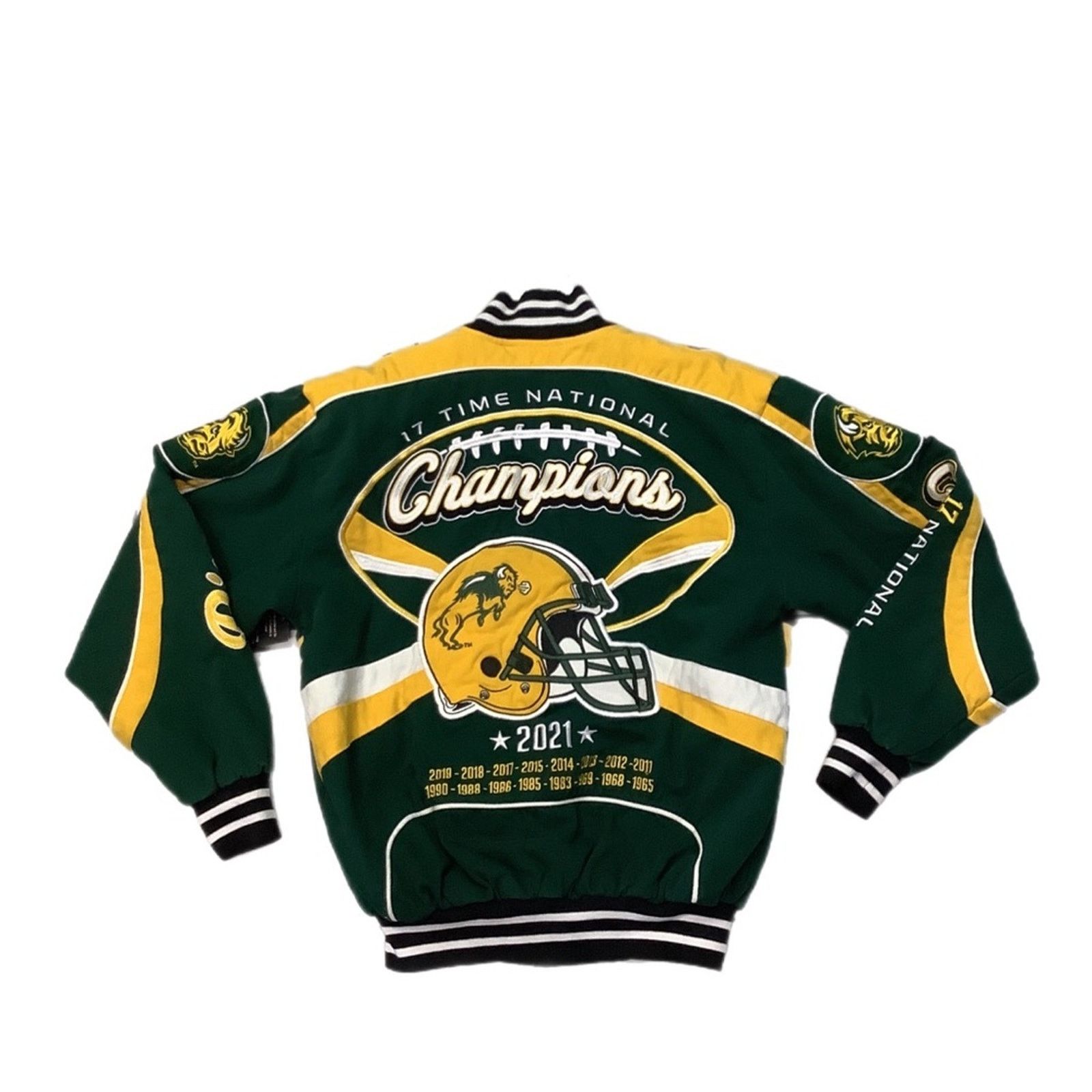 Ebbets Field Flannels NDSU Bison #17 Division champion Bomber Jacket Size US S / EU 44-46 / 1 - 2 Thumbnail