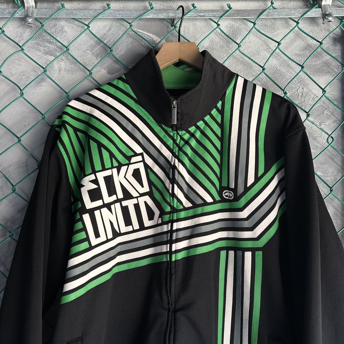 Ecko Unltd. Eck Unltd Actual Factual Mark Ecko Track Running Jacket Y2K Size US L / EU 52-54 / 3 - 2 Thumbnail