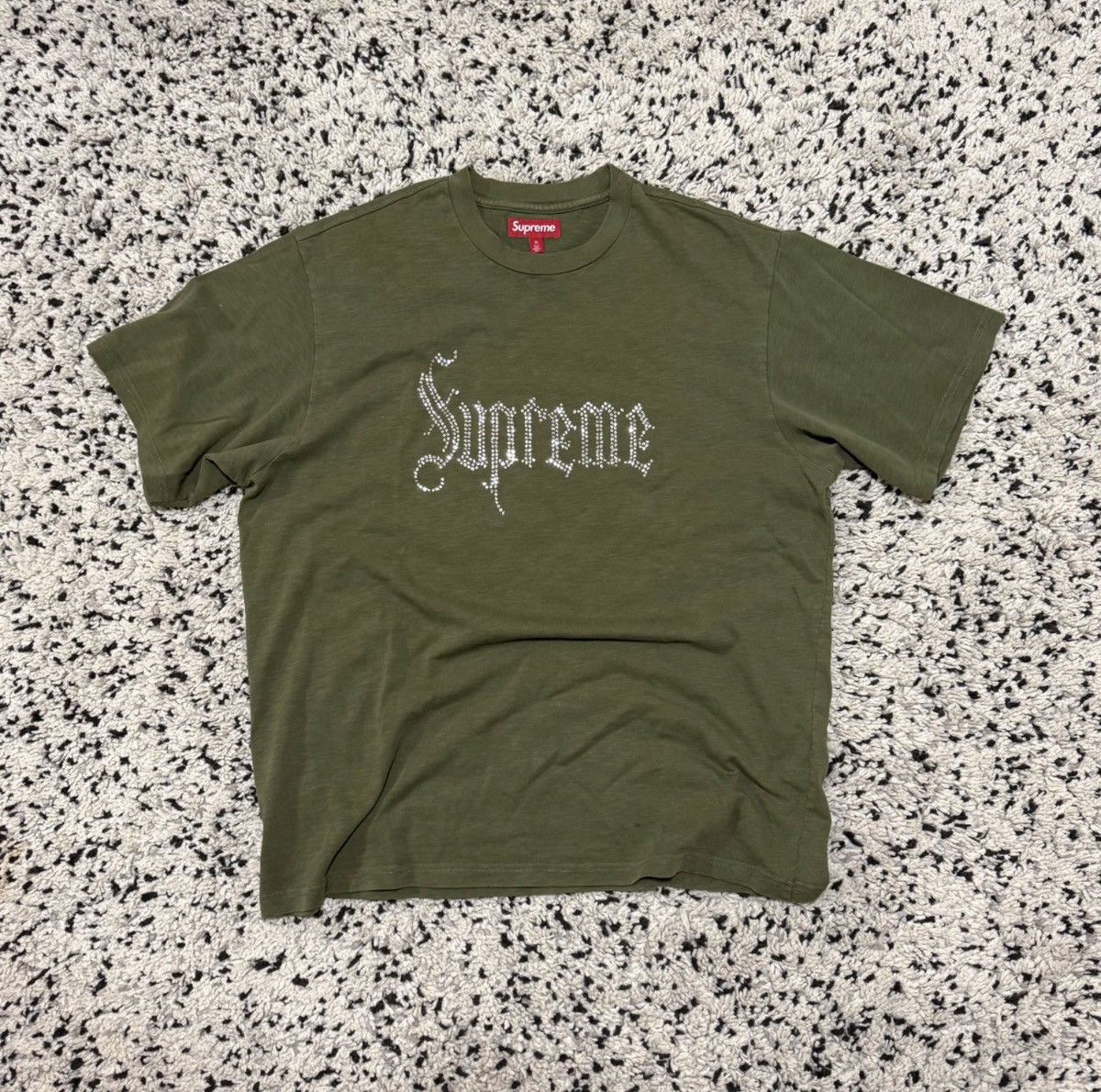Supreme × Vintage Supreme Logo Split S/S Top Red Green FW23 | Grailed