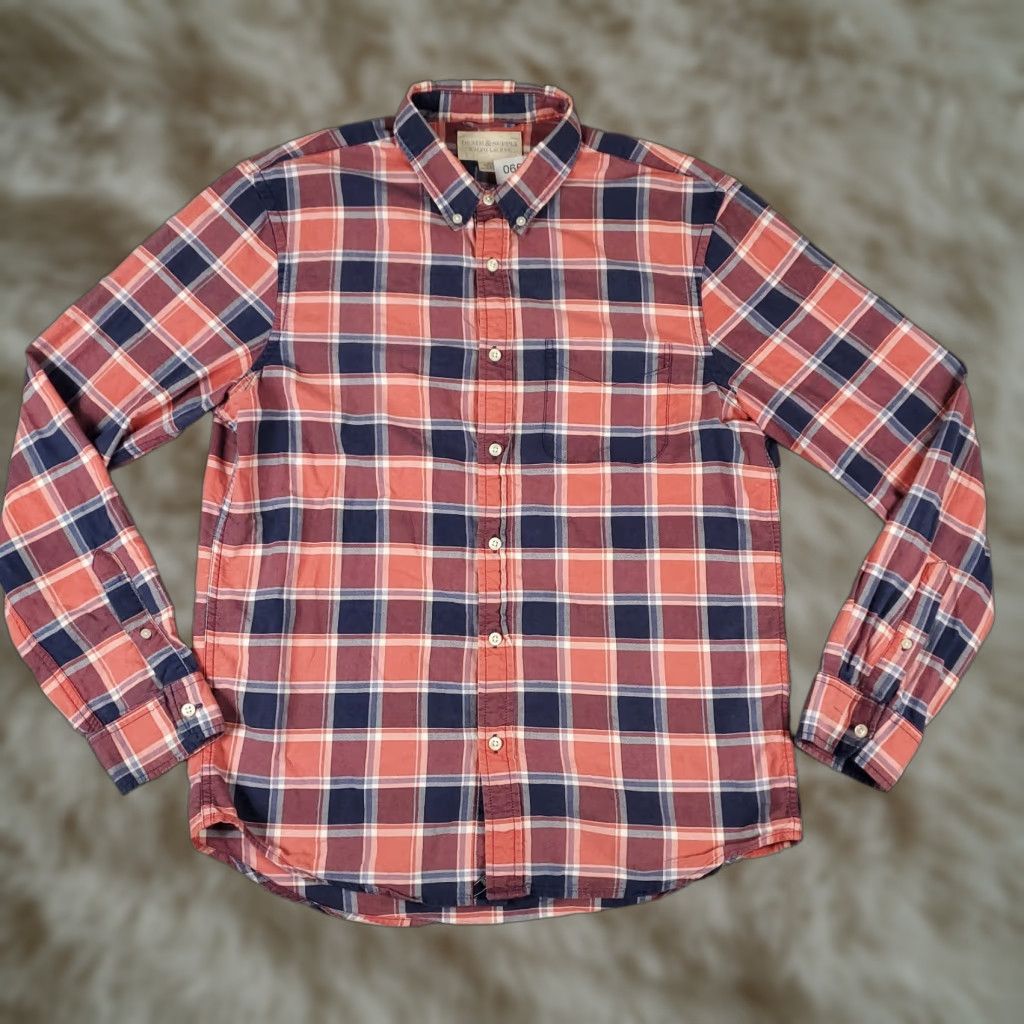 Ralph Lauren Denim & Supply Ralph Lauren Shirt Mens Medium Red Blue Plaid Button Up Long Sleeve Size US M / EU 48-50 / 2 - 1 Thumbnail