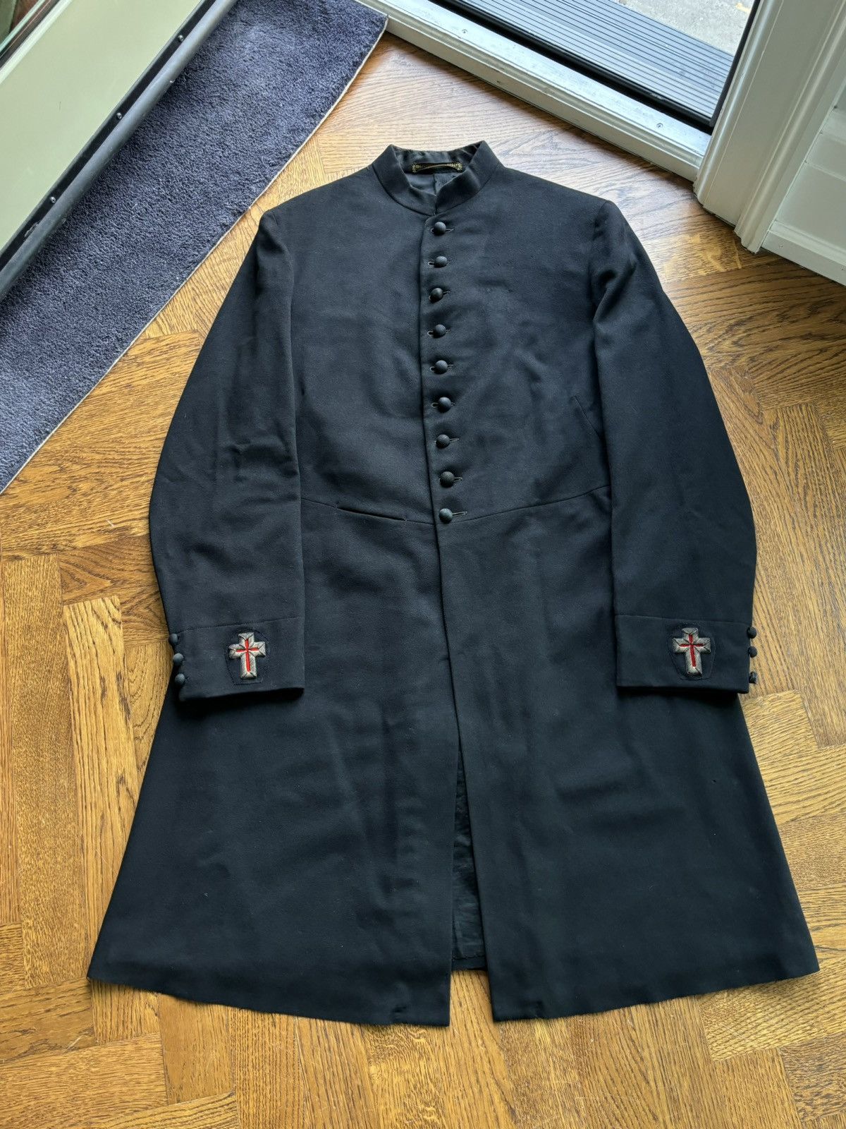 Vintage × Woolrich Woolen Mills 1920s Wool Frock Coat True Vintage Wool Peacoat Robe USA 30s Size US M / EU 48-50 / 2 - 10 Thumbnail