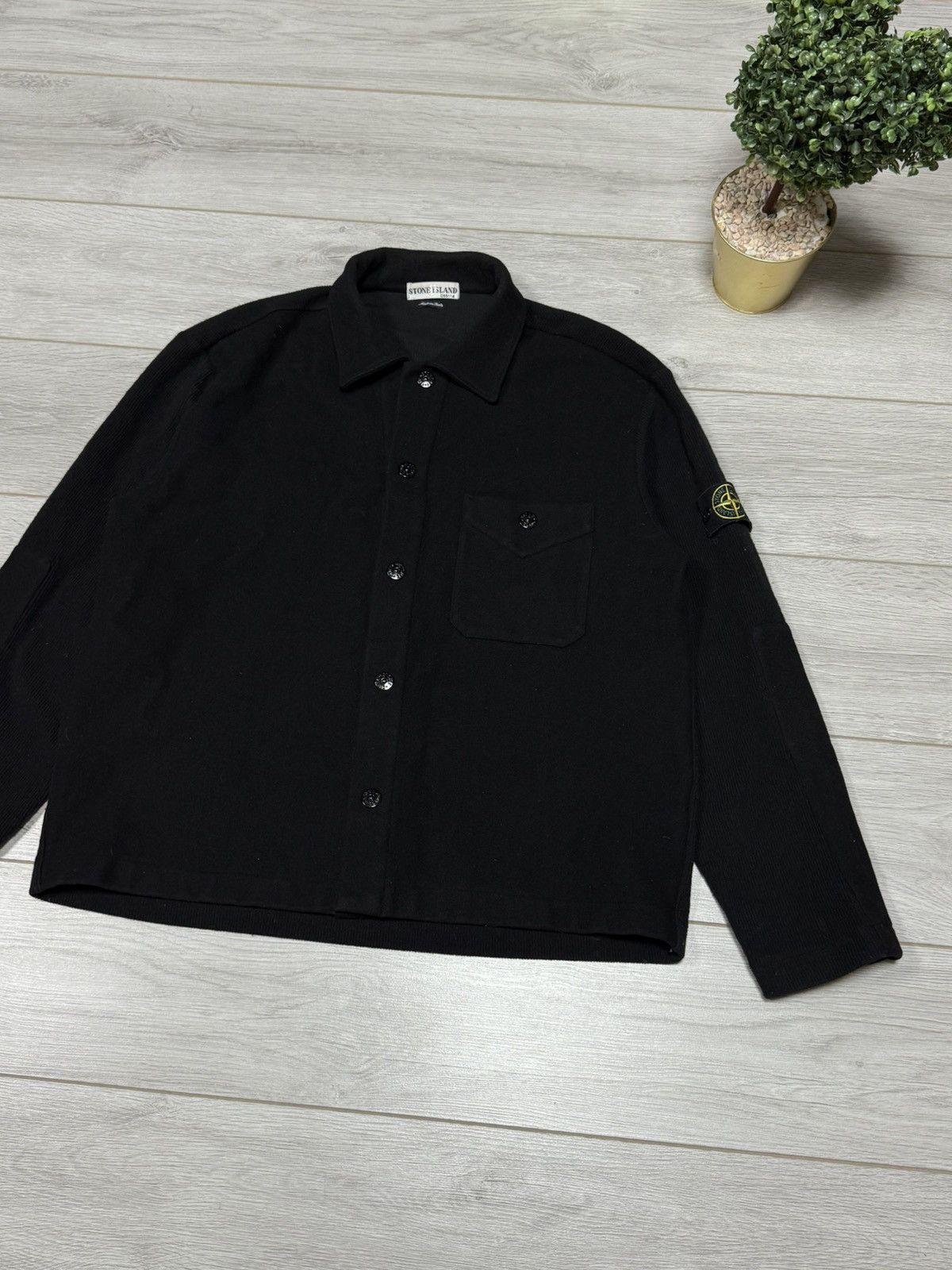 Stone Island Stone Island 00 vintage wool overshot buttons pocket jacket Size US XL / EU 56 / 4 - 3 Thumbnail
