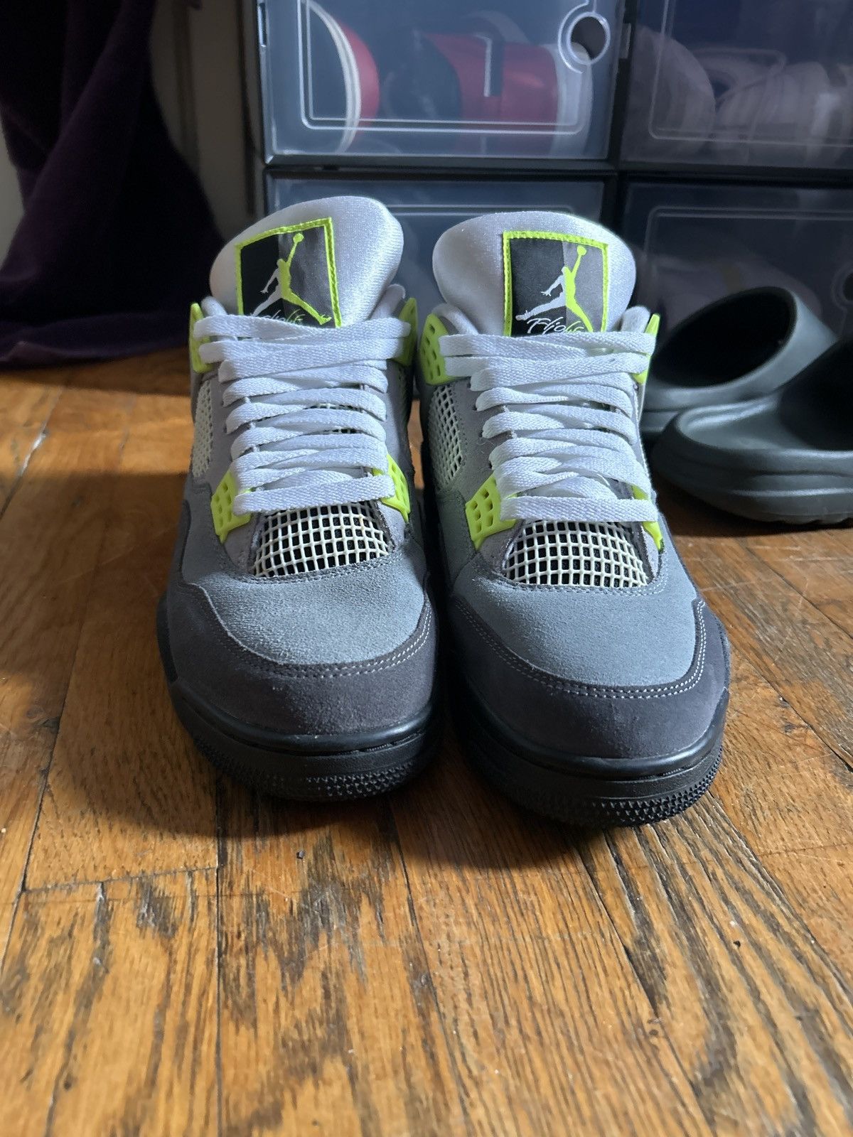 Jordan Brand Air Jordan 4 neon 95 Size US 10.5 / EU 43-44 - 3 Thumbnail