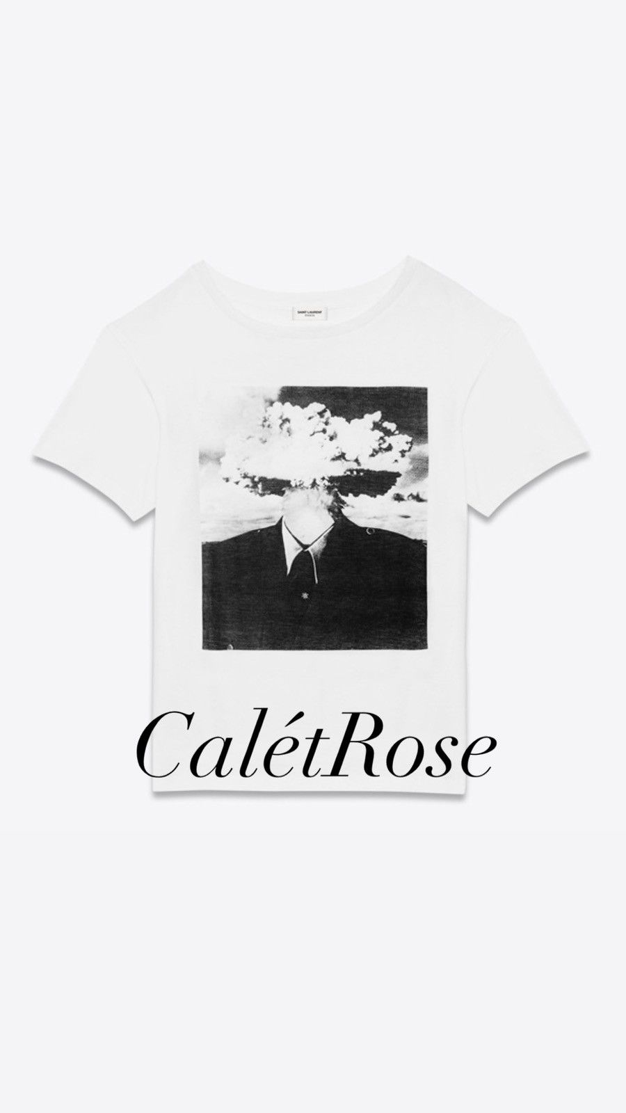 SS15 Saint Laurent Hedi Slimane Bombhead t shirt S archive