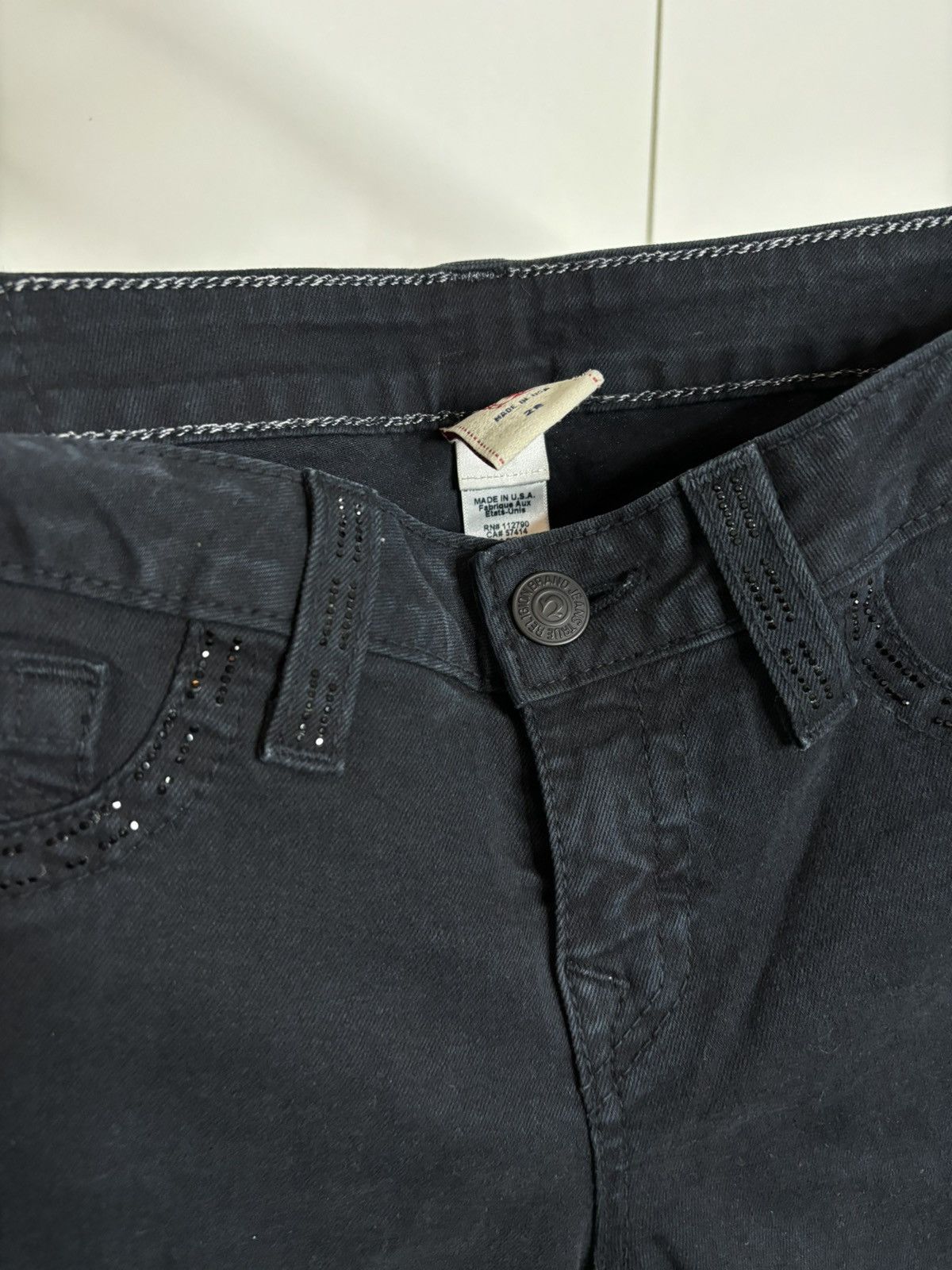 True Religion TRUE RELIGION STRAIGHT BARBWIRE STITCH JEANS 29 Size 29" - 10 Thumbnail