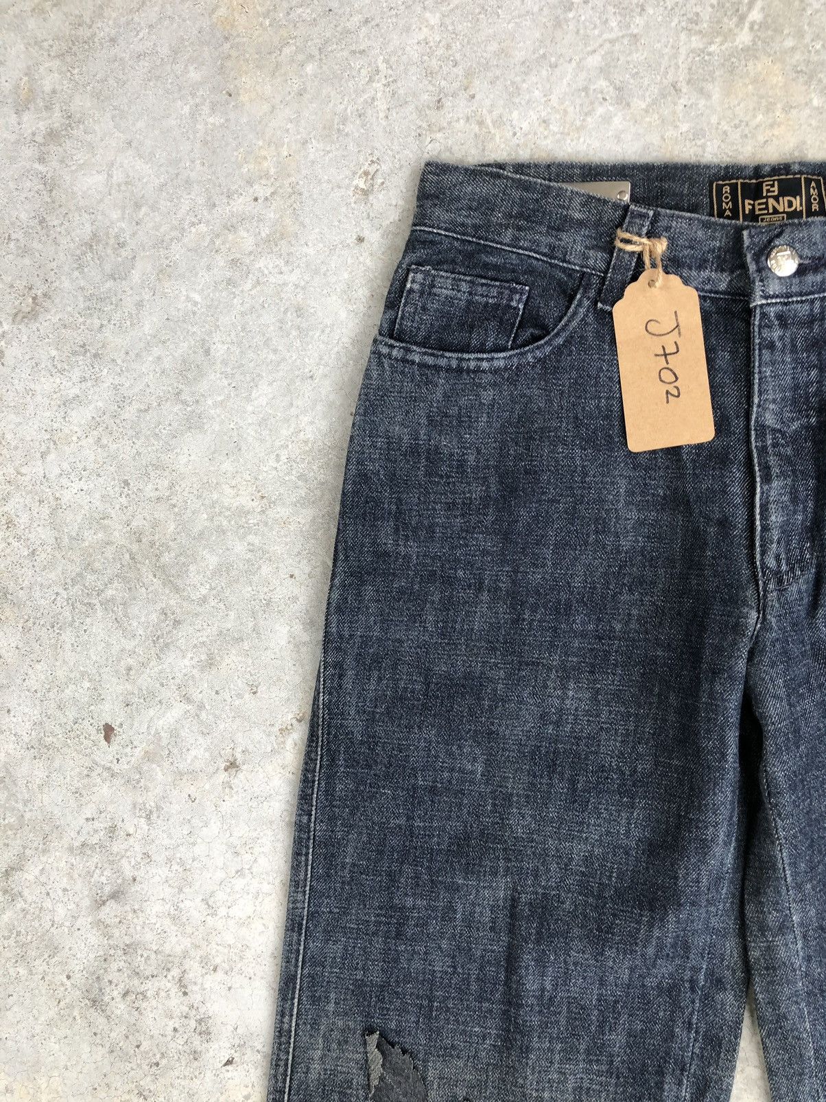 Fendi Rare Fendi Flared Jeans Patchwork Flower Size US 28 / EU 44 - 4 Thumbnail