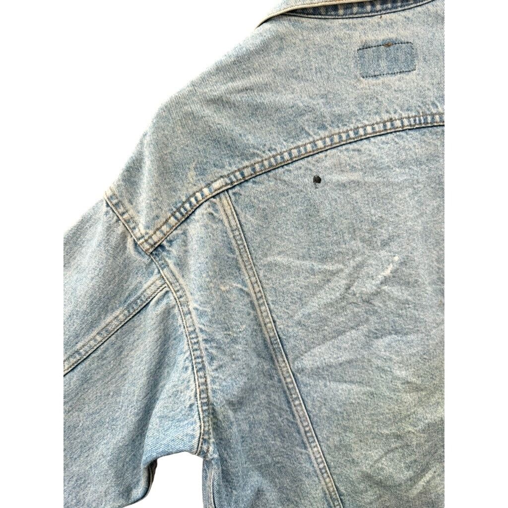 Levi's × Vintage Vintage Levi's Men's Distressed Denim Trucker Jacket Size US L / EU 52-54 / 3 - 10 Thumbnail
