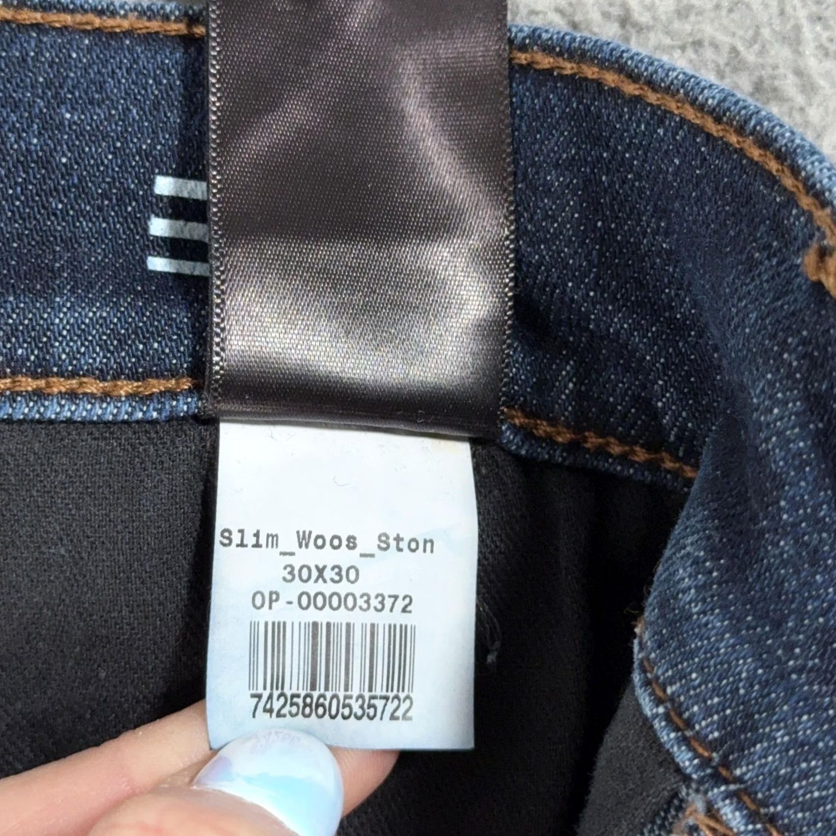 Mott & Bow Mott & Bow Jeans Slim Wooster 30x30 Slim Slim Jeans Mens Blue Dark Wash Denim Stretch Five-Pocket Zip Fly Button Closure Adult Men Size US 30 / EU 46 - 5 Thumbnail