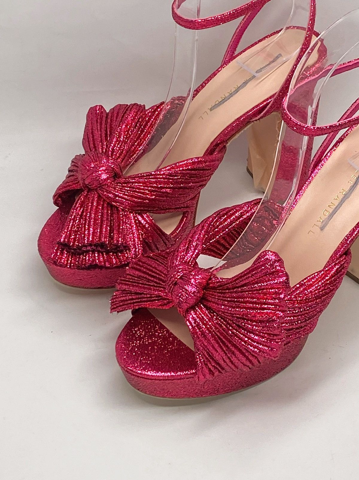 Loeffler Randall Loeffler Randall Natalia Pleated Bow Platform Sandals size 6 Size US 6 / IT 36 - 9 Thumbnail
