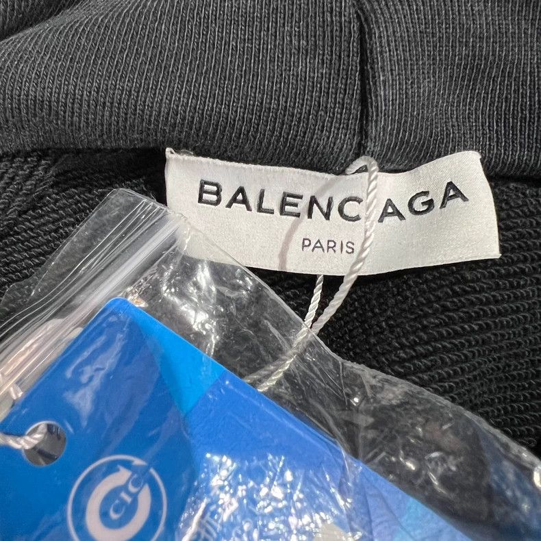 Balenciaga Balenciaga Black and red wheat ear logo hoodie Size US S / EU 44-46 / 1 - 5 Thumbnail