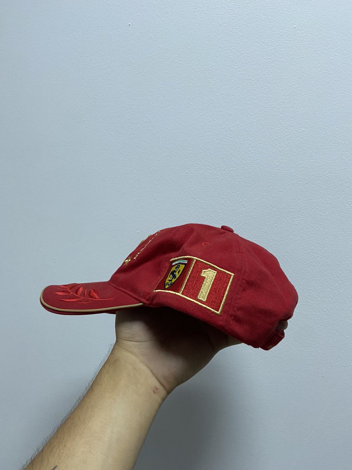 Ferrari × Vintage Ferrari Cap Vintage 2002 Michael Schumacher Racing Formula 1 Size ONE SIZE - 4 Thumbnail