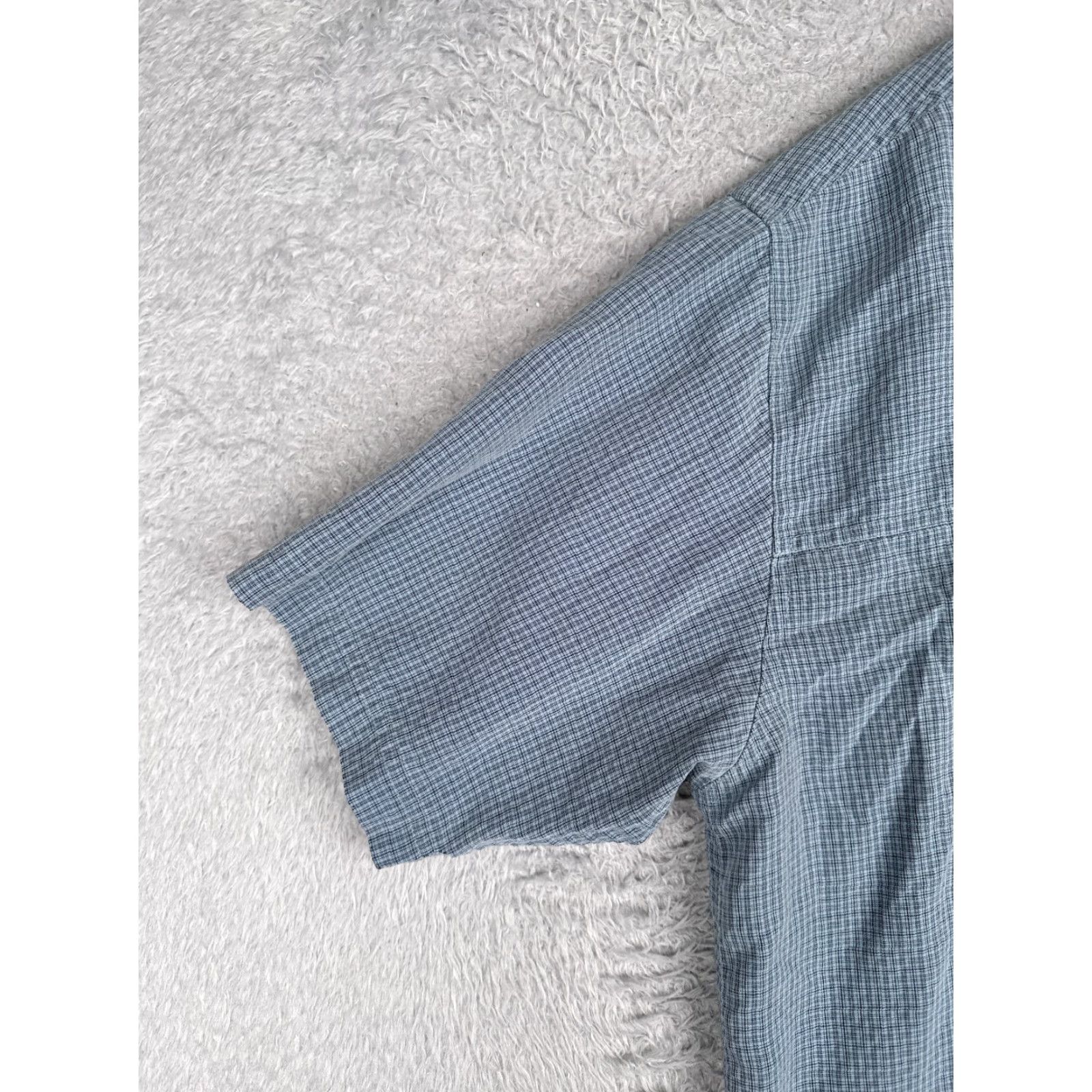 The North Face The North Face Shirt Men Extra Large Blue Plaid Button Up Modal Blend Short Slev Size US XL / EU 56 / 4 - 3 Thumbnail