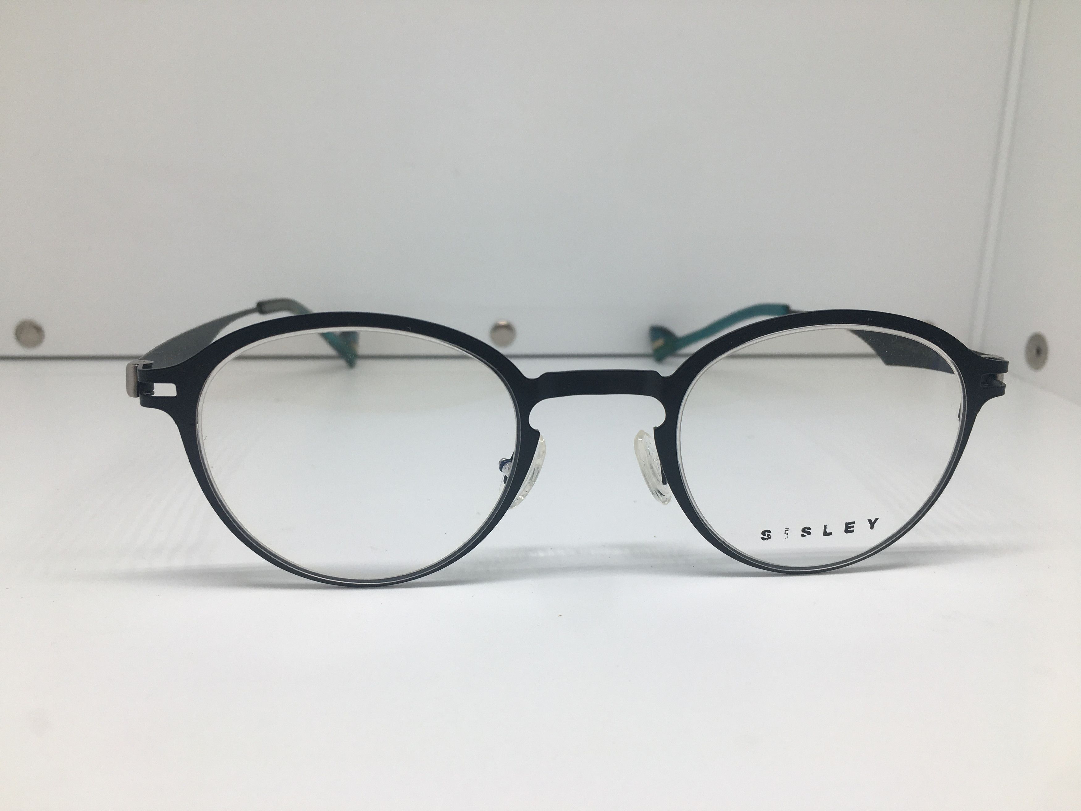 Sisley Vintage Sisley S-2150 Navy Blue RX Eyeglasses Frame Size ONE SIZE - 1 Thumbnail