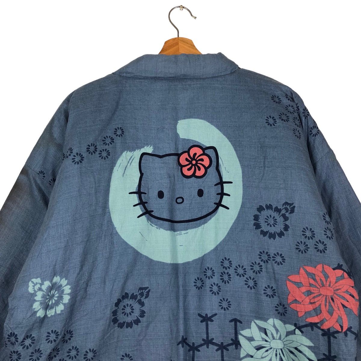 Cartoon Network 🔥Vintage Long Kimono Traditional Japanese Hello Kitty Big Size US L / EU 52-54 / 3 - 9 Thumbnail