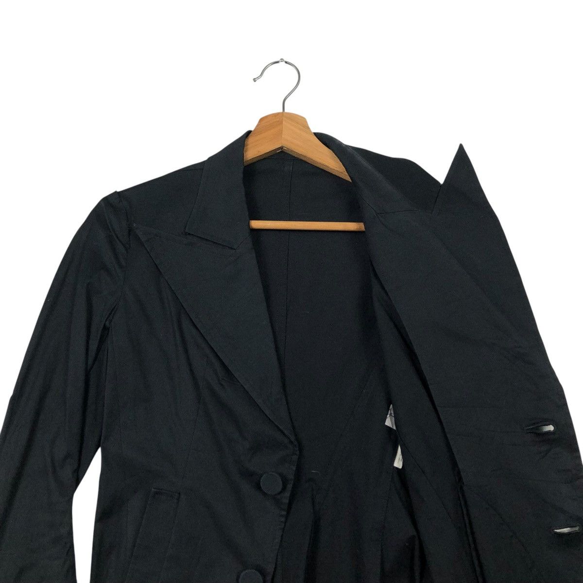 Yohji Yamamoto 🔥CROPPED COATS JACKET YOHJI YAMAMOTO RICH BLACK Size XS / US 0-2 / IT 36-38 - 13 Thumbnail