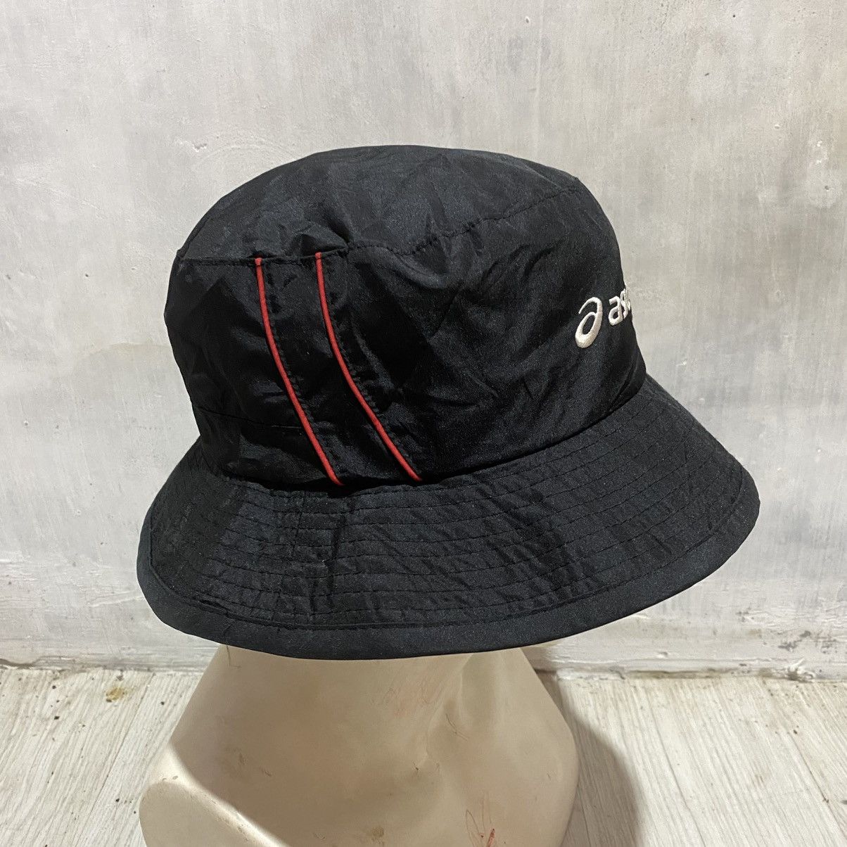 Asics Vintage asics embroidery nylon bucket hat Size ONE SIZE - 4 Thumbnail