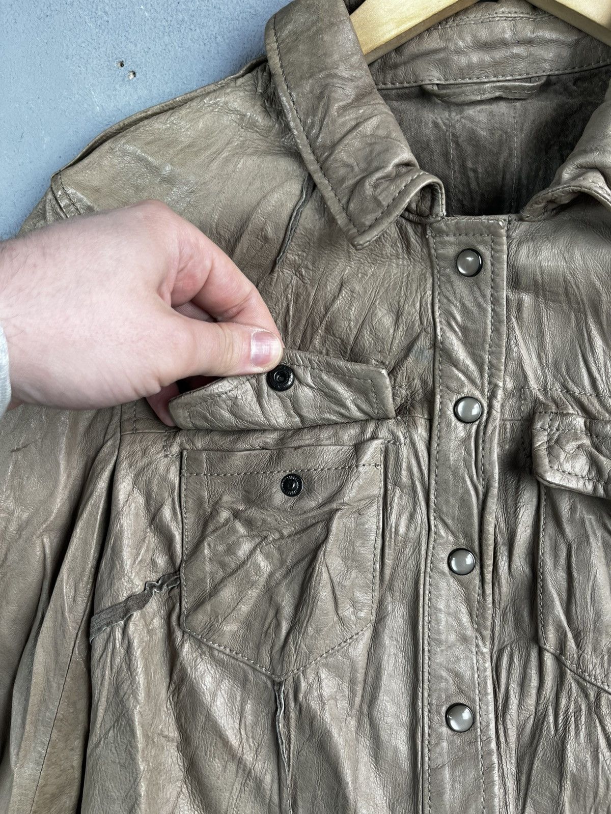 Allsaints Allsaints shirt leather jacket Size L / US 10 / IT 46 - 10 Thumbnail