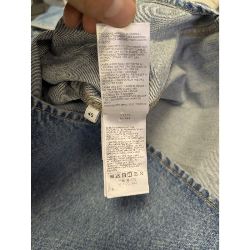 Bottega Veneta o1rshd1 Vintage Indigo Denim Shirt in Mid Blue Size US S / EU 44-46 / 1 - 17 Thumbnail