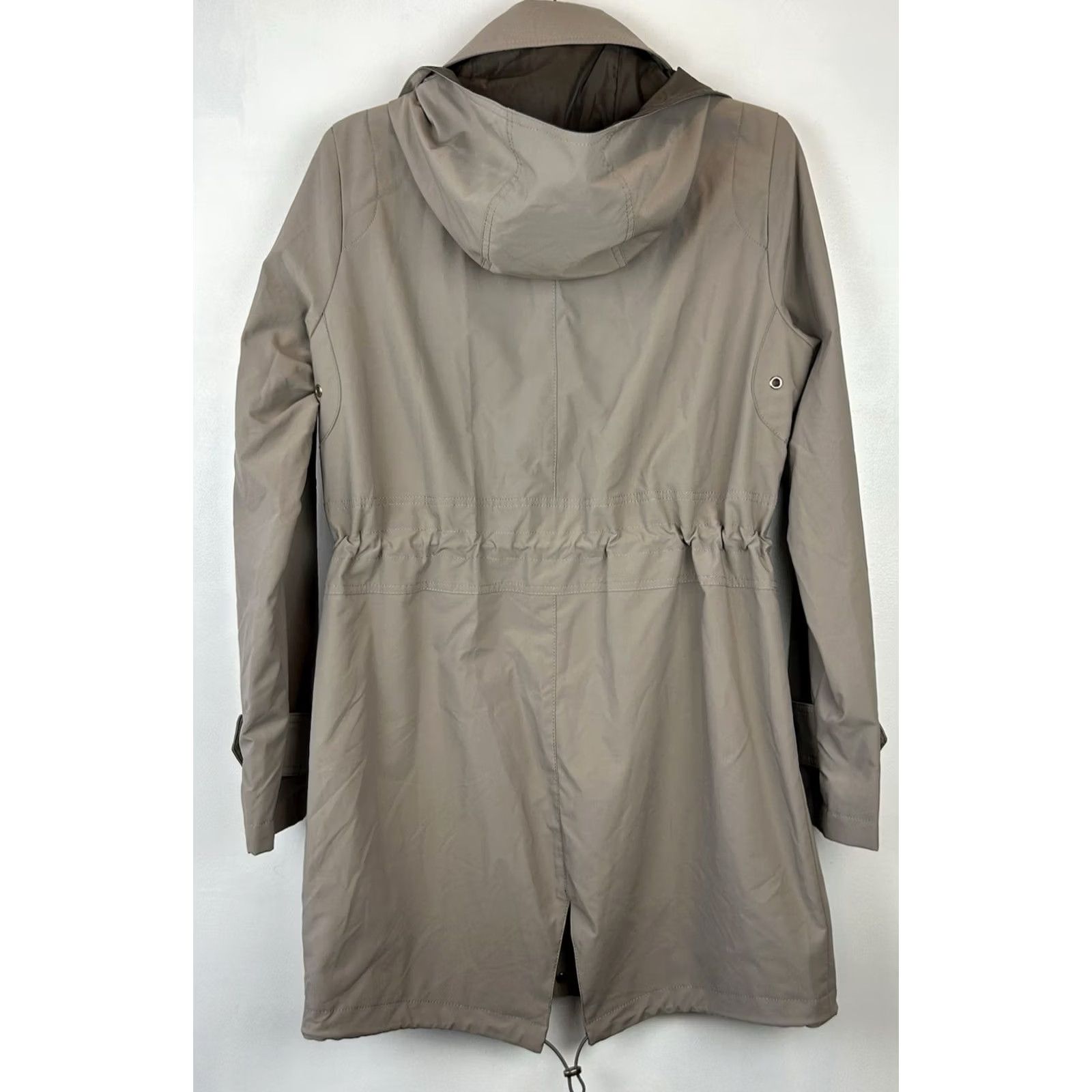 Vince Camuto Vince Camuto Trench Coat Womens Small Zip Belted Dark Red Wine Belted Classic Designer Coat Womens Size S / US 4 / IT 40 - 3 Thumbnail