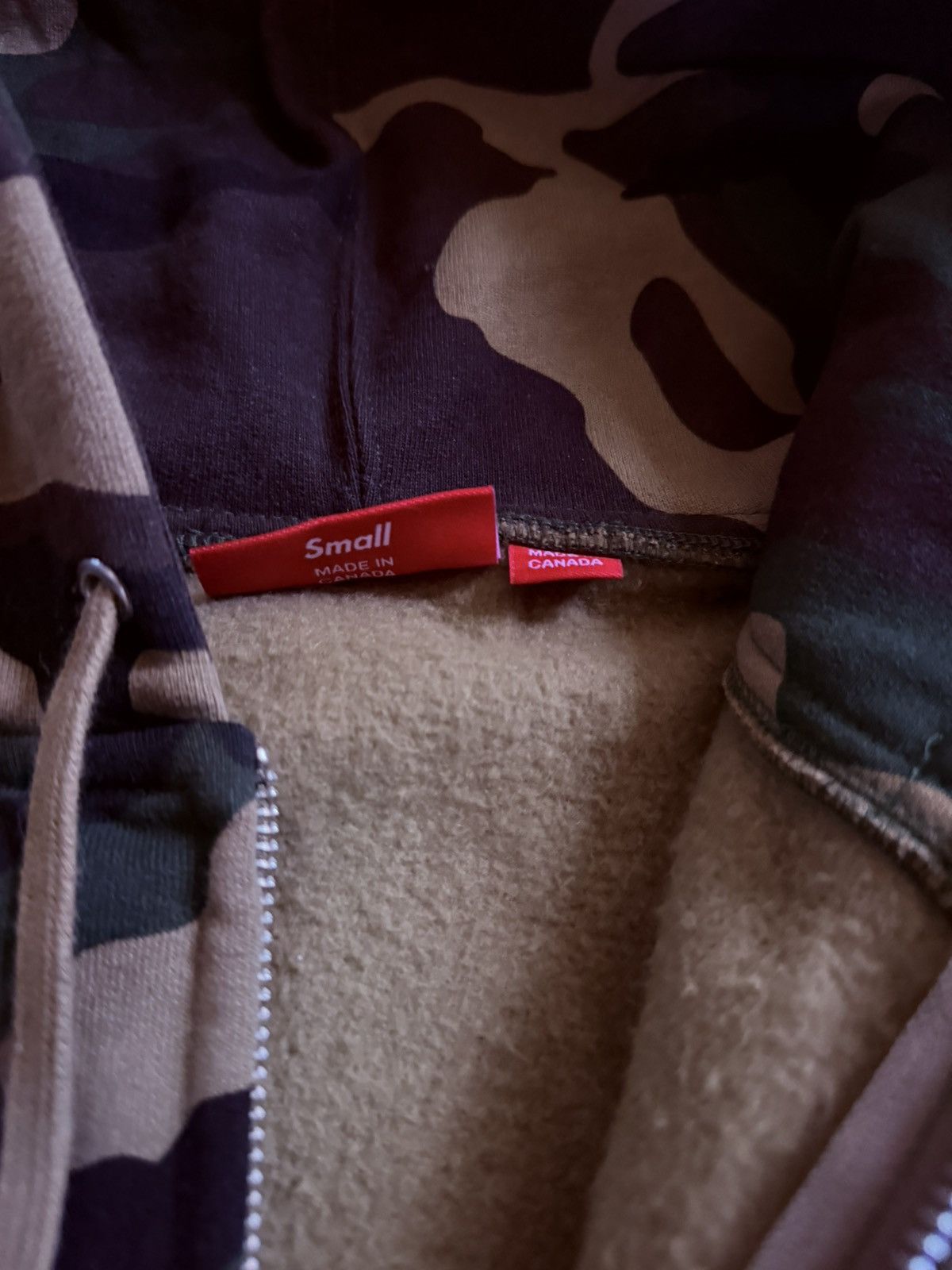 Supreme Collegiate Applique Zip Up Hooded Sweatshirt