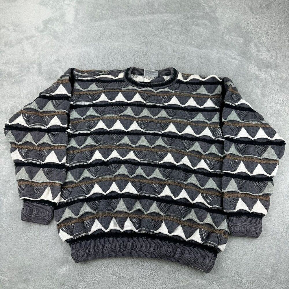 Coogi Vintage Coogi Men's Size XL Australia Grey Sweater 100% Cot Size US XL / EU 56 / 4 - 1 Thumbnail