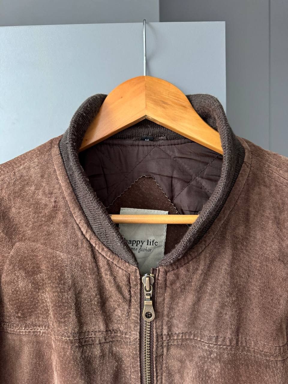 Vintage Vintage suede bomber jacket cowboy farm trucker Size US L / EU 52-54 / 3 - 3 Thumbnail