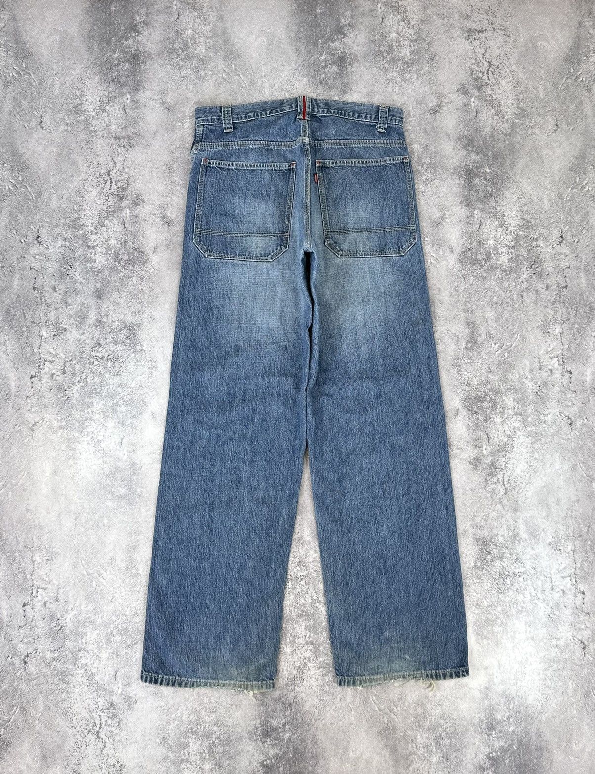 パンツ opium baggy denim costom pants Y2K Baggy Black Opium Pocket Jeans Gothic Pants Oversized