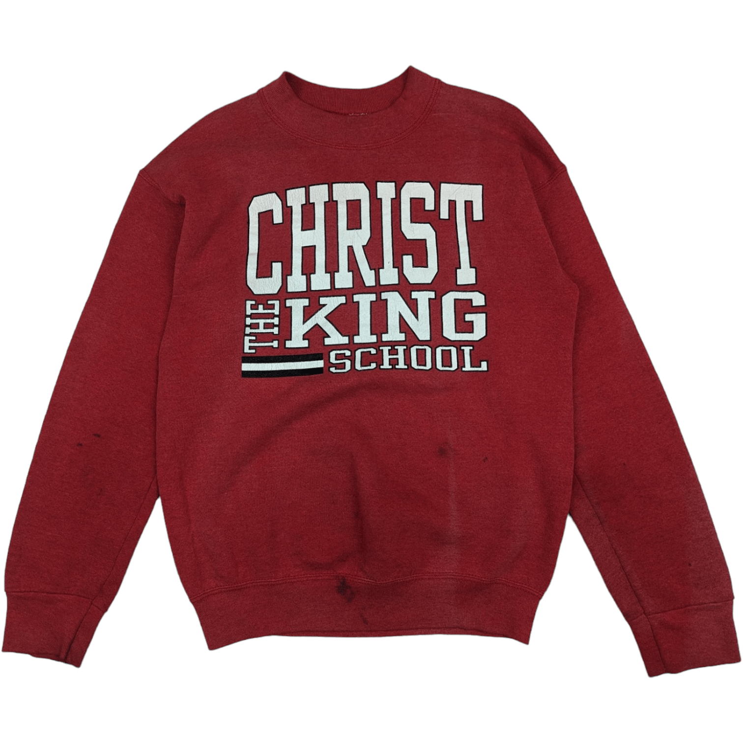 Fruit Of The Loom Vintage 90's CHRIST THE KING School Jumper Sweatshirt Size S / US 4 / IT 40 - 3 Thumbnail