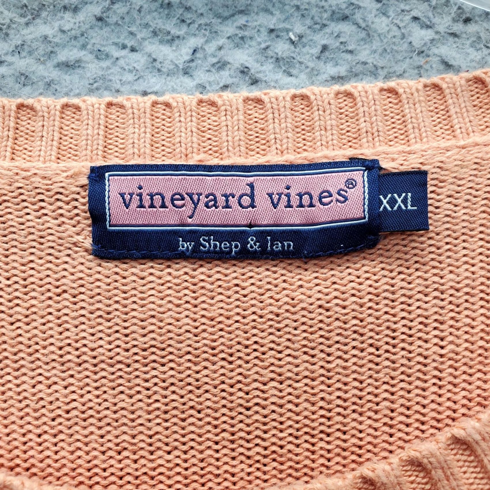 Vineyard Vines Vineyard Vines Sweater Mens XXL Orange Knit Long Sleeve Crew Neck Logo Pullover Size US XXL / EU 58 / 5 - 5 Thumbnail