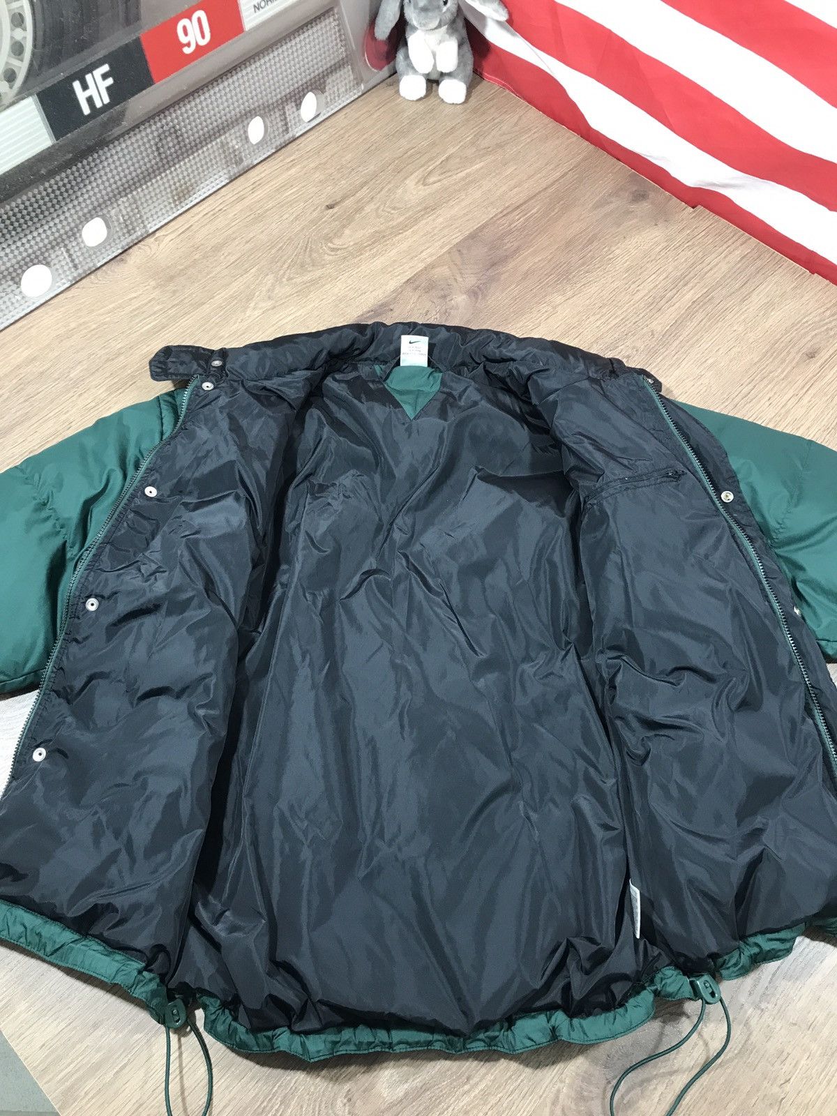 Nike × Vintage Very Rare Vintage Nike Big Swoosh Down Puffer Jacket 90s Size US M / EU 48-50 / 2 - 8 Thumbnail