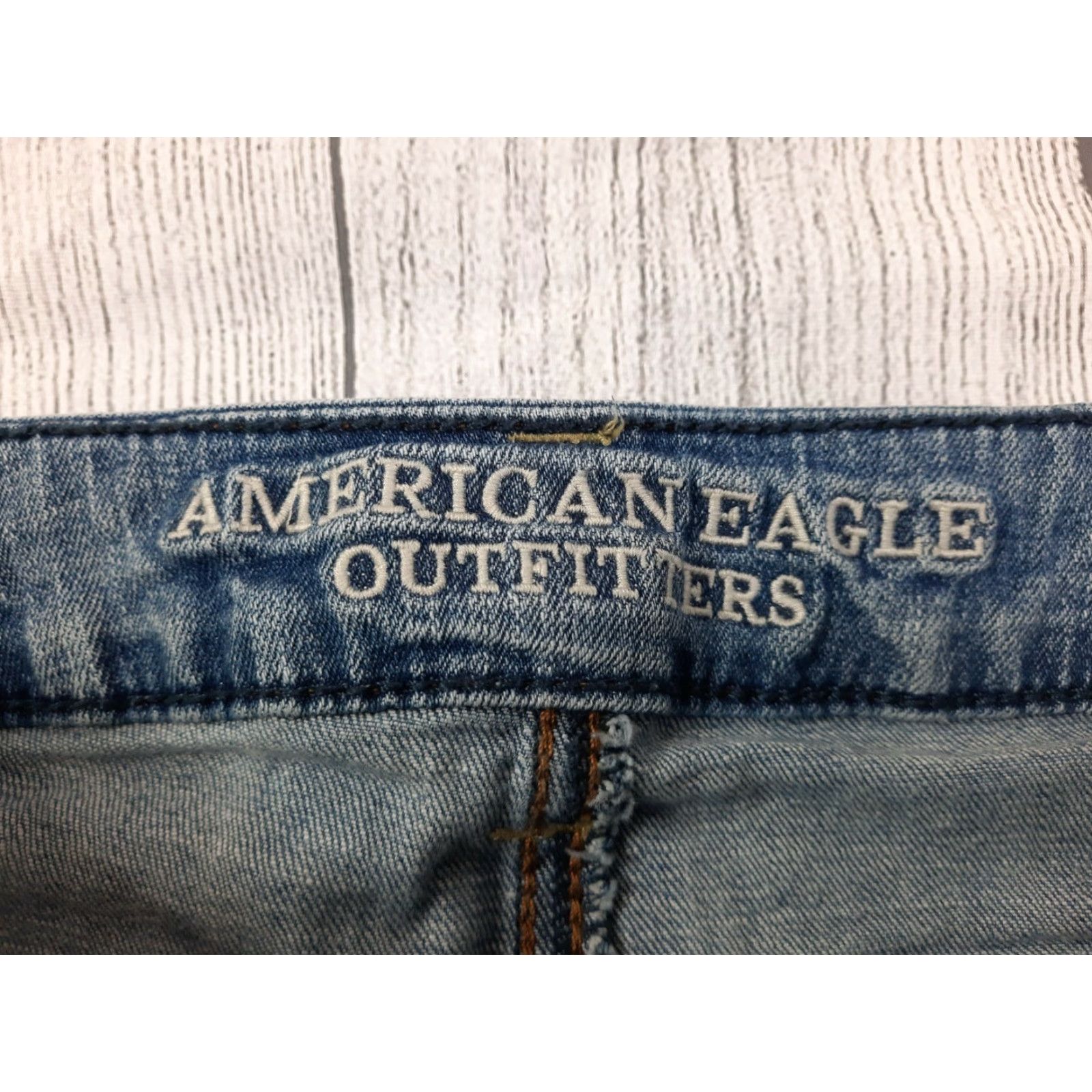 American Eagle Outfitters VINTAGE? No — American Eagle Outfitters Women's Jegging Crop Jeans Blue 5-Pocket Stretch High Rise Slim Size 4 Reg M4J Women Size 27" / US 4 / IT 40 - 3 Thumbnail